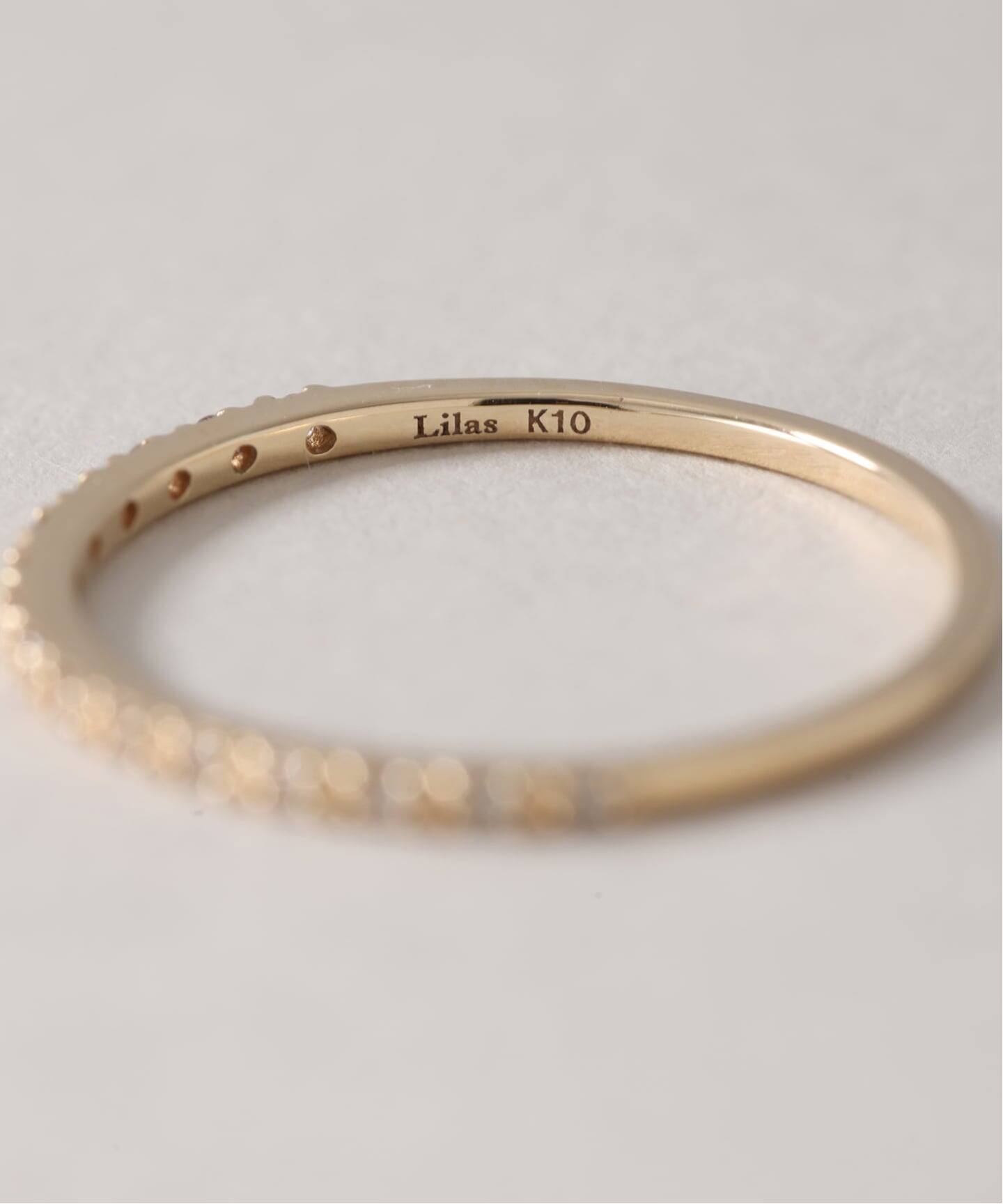 ダイヤハーフエタニティーリング K10（リング）｜Lilas（リラ）の通販