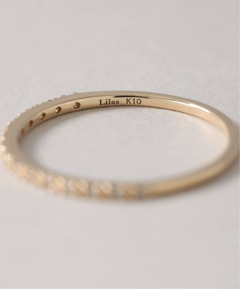 ダイヤハーフエタニティーリング K10（リング）｜Lilas（リラ）の通販 