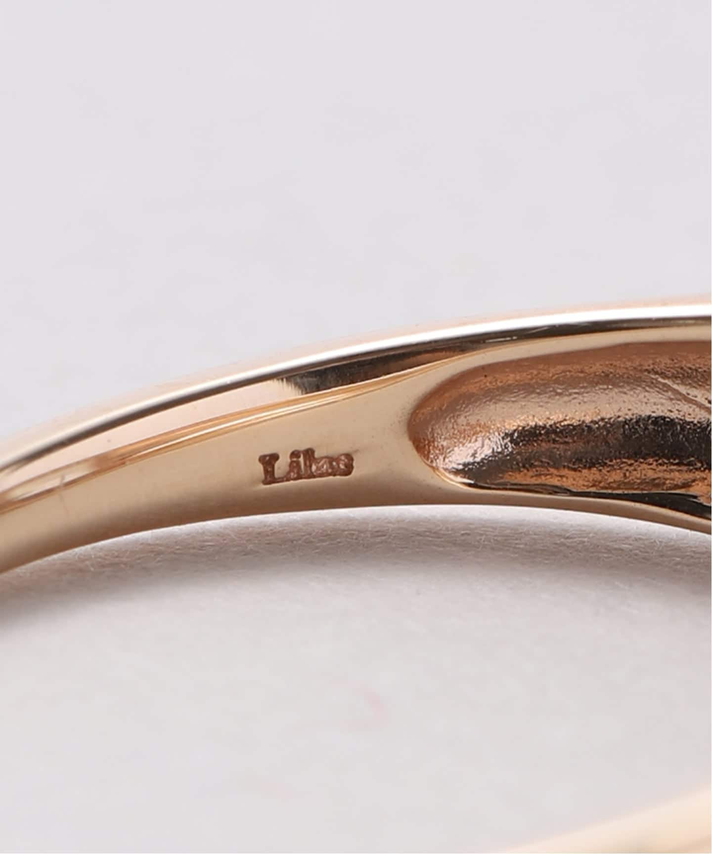 ホワイトトパーズバゲットワイドリング K10（リング）｜Lilas（リラ