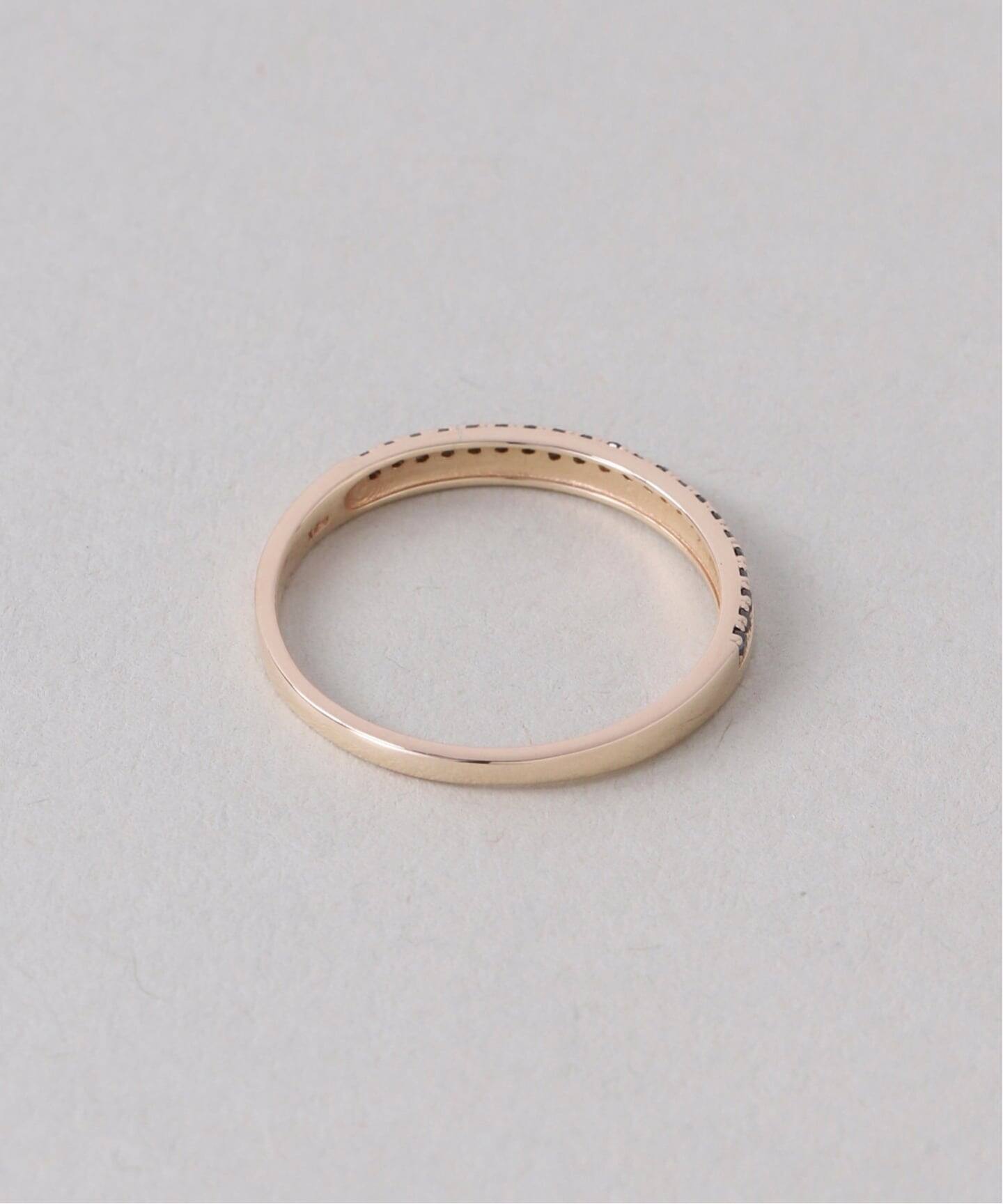 ダブルラインブラックダイヤリング K10（リング）｜Lilas（リラ）の