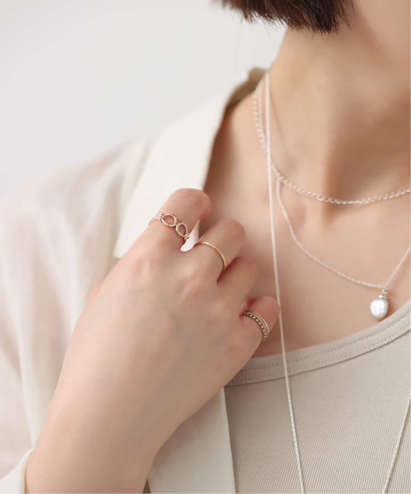 スクリューカットリング K18（リング）｜Lilas（リラ）の通販