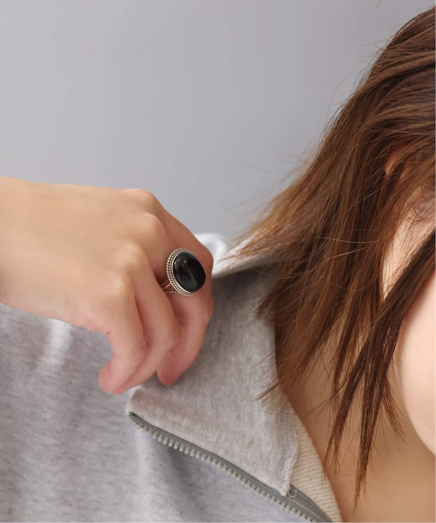 SAMH by LILAS】オニキスリング SV（リング）｜Lilas（リラ）の通販