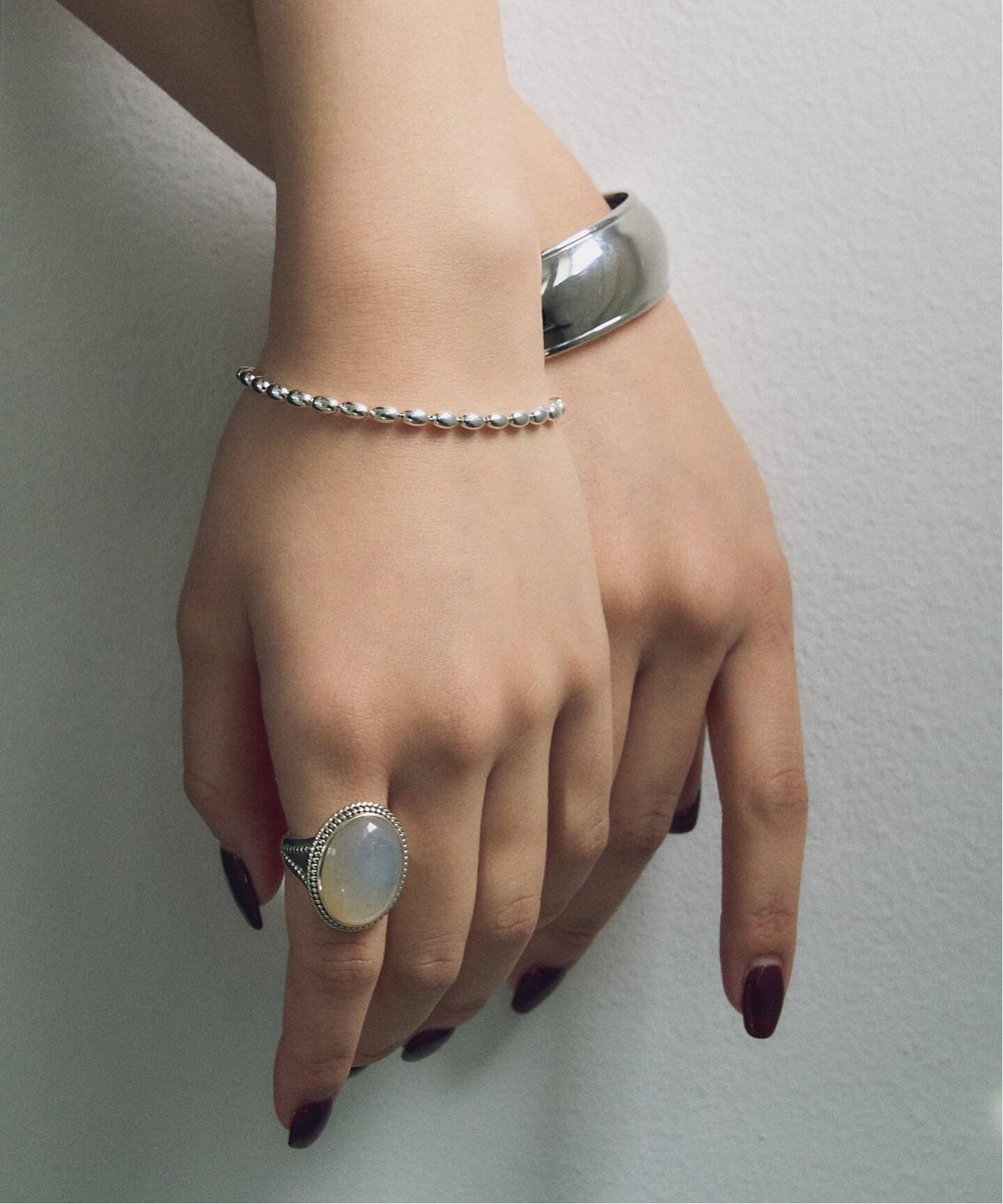 SAMH by LILAS】ホワイトムーンストーンリング SV（リング）｜Lilas