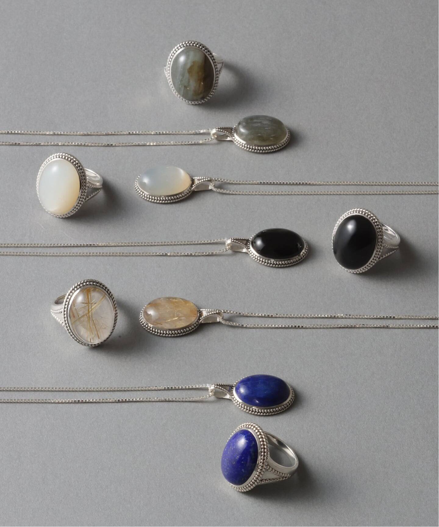 SAMH by LILAS】ホワイトムーンストーンリング SV（リング）｜Lilas