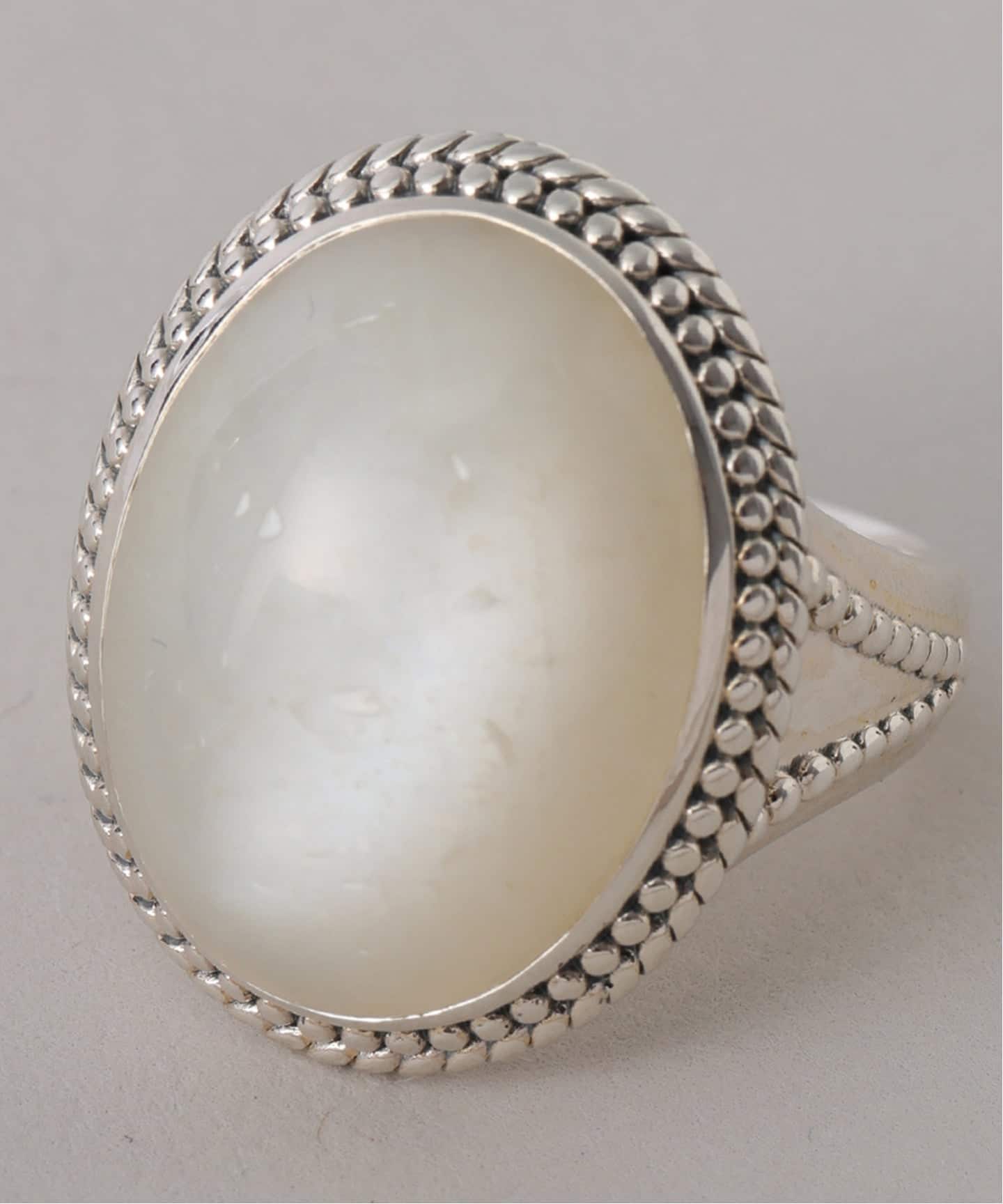 SAMH by LILAS】ホワイトムーンストーンリング SV（リング）｜Lilas