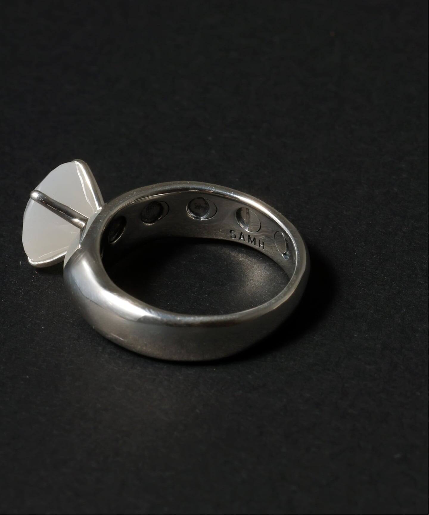 予約》【SAMH by LILAS】 MELTED MOON RING SV（リング）｜Lilas（リラ