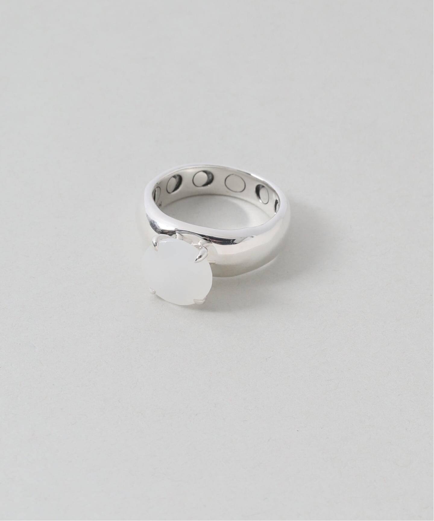 予約》【SAMH by LILAS】 MELTED MOON RING SV（リング）｜Lilas（リラ