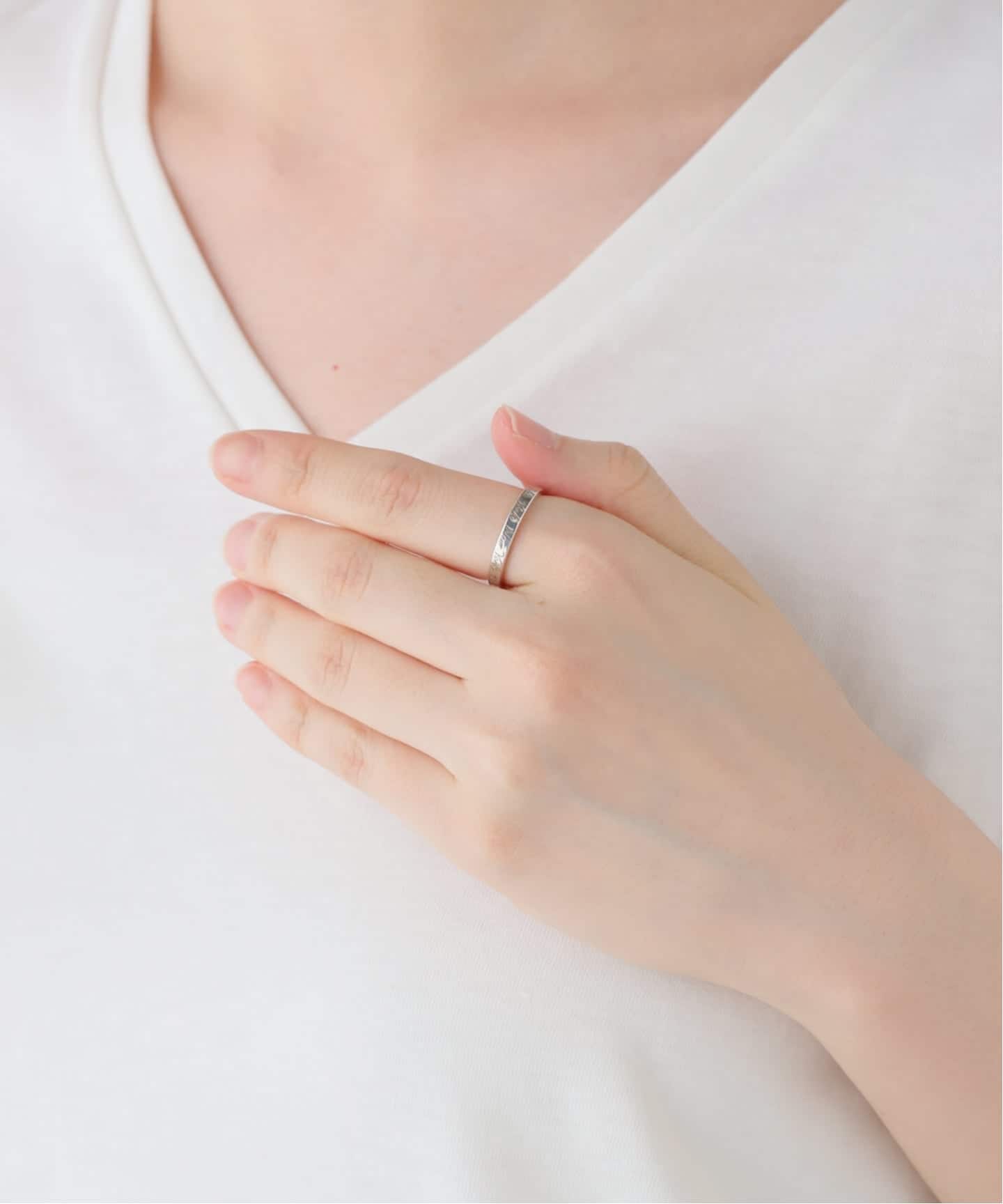 ◆SALE◆【ティファニー】ノーツ　ナロー　リング　１８号　2683 VINTAGE TIFFANY&Co./ティファニー】Notes narrow ring（リング
