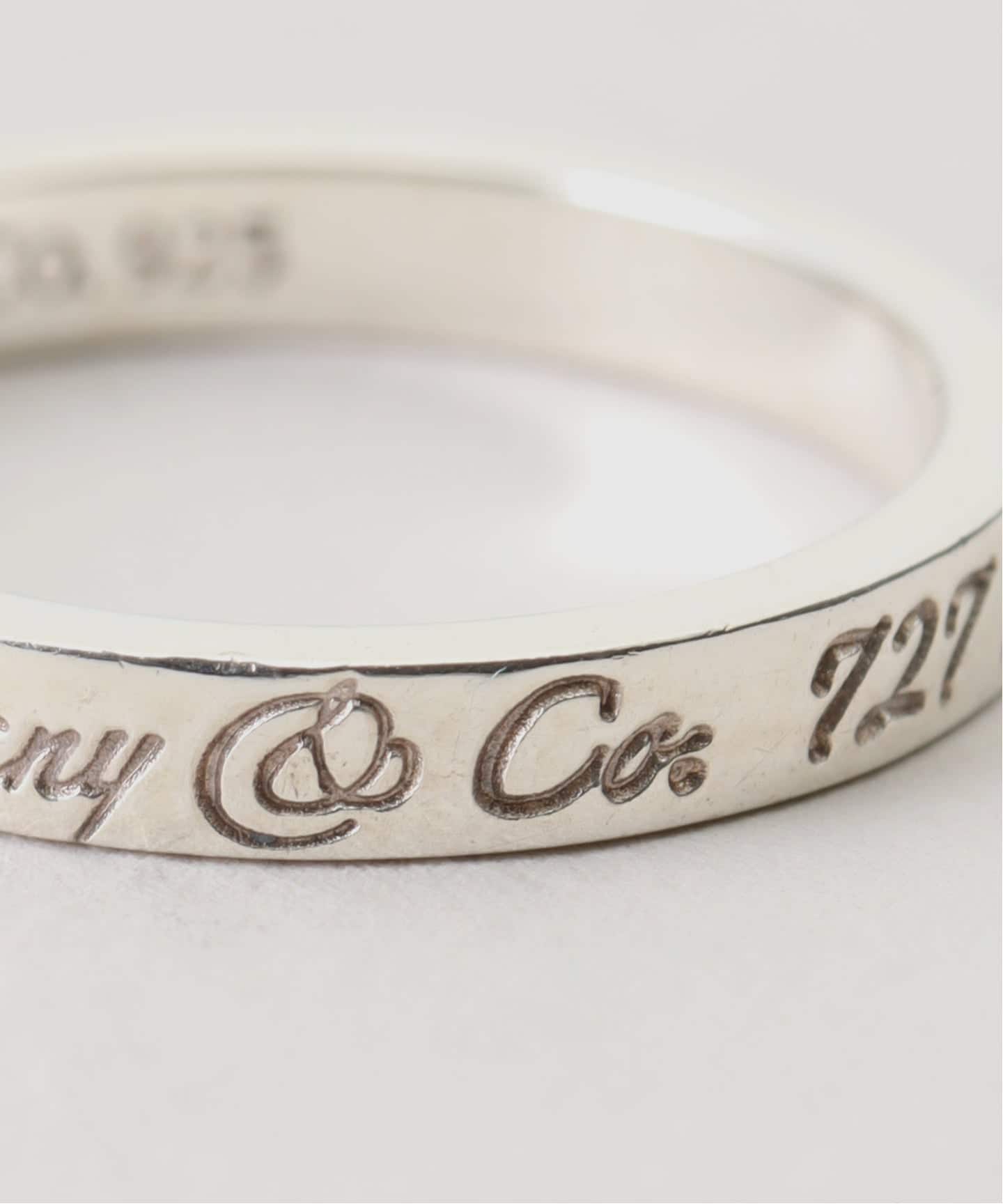 VINTAGE TIFFANY&Co./ティファニー】Notes narrow ring（リング