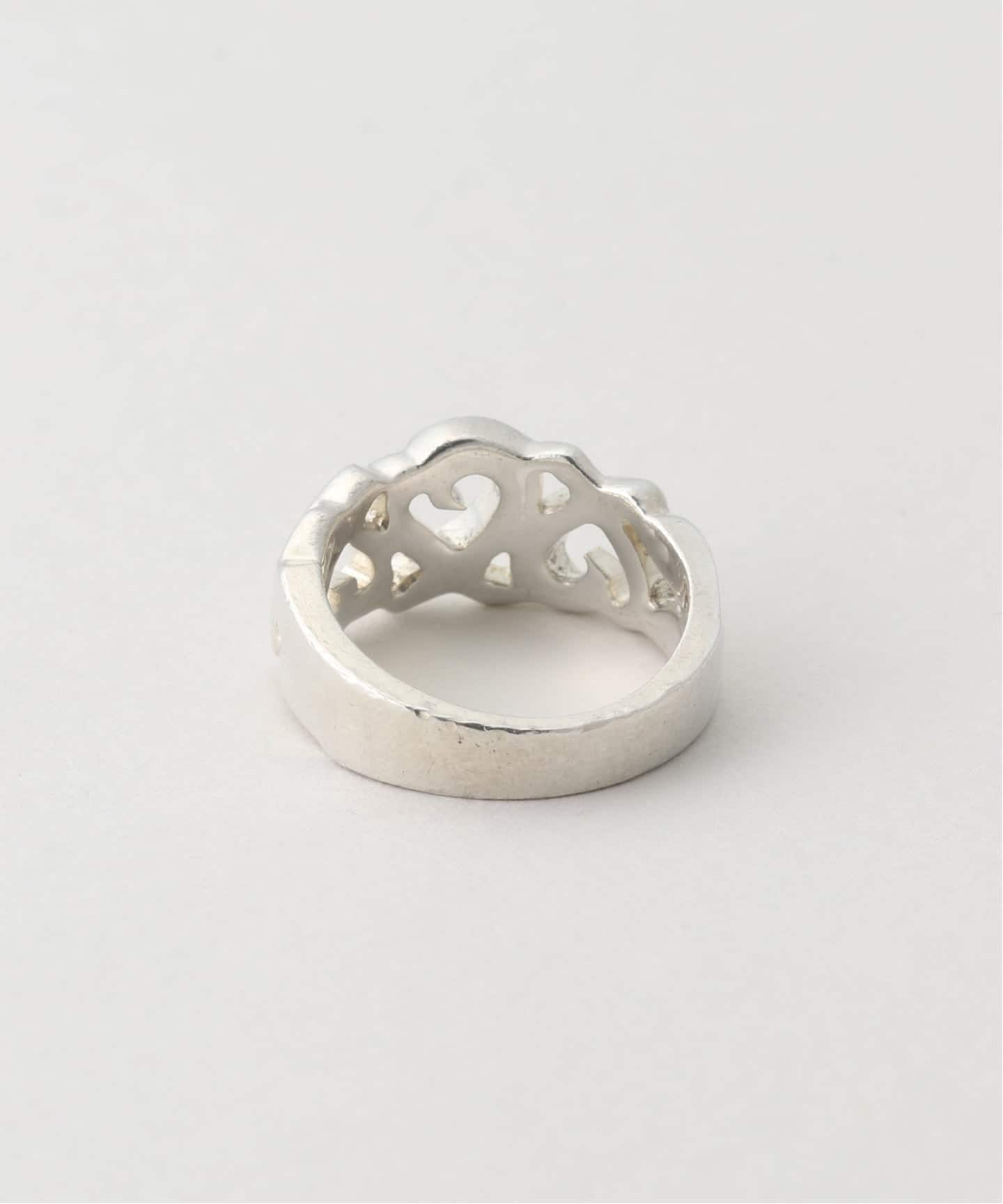 VINTAGE TIFFANY&Co./ティファニー】 Triple loving heart ring