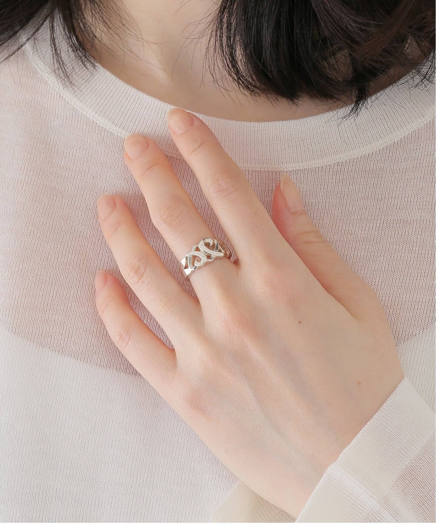 VINTAGE TIFFANY&Co./ティファニー】 Triple loving heart ring