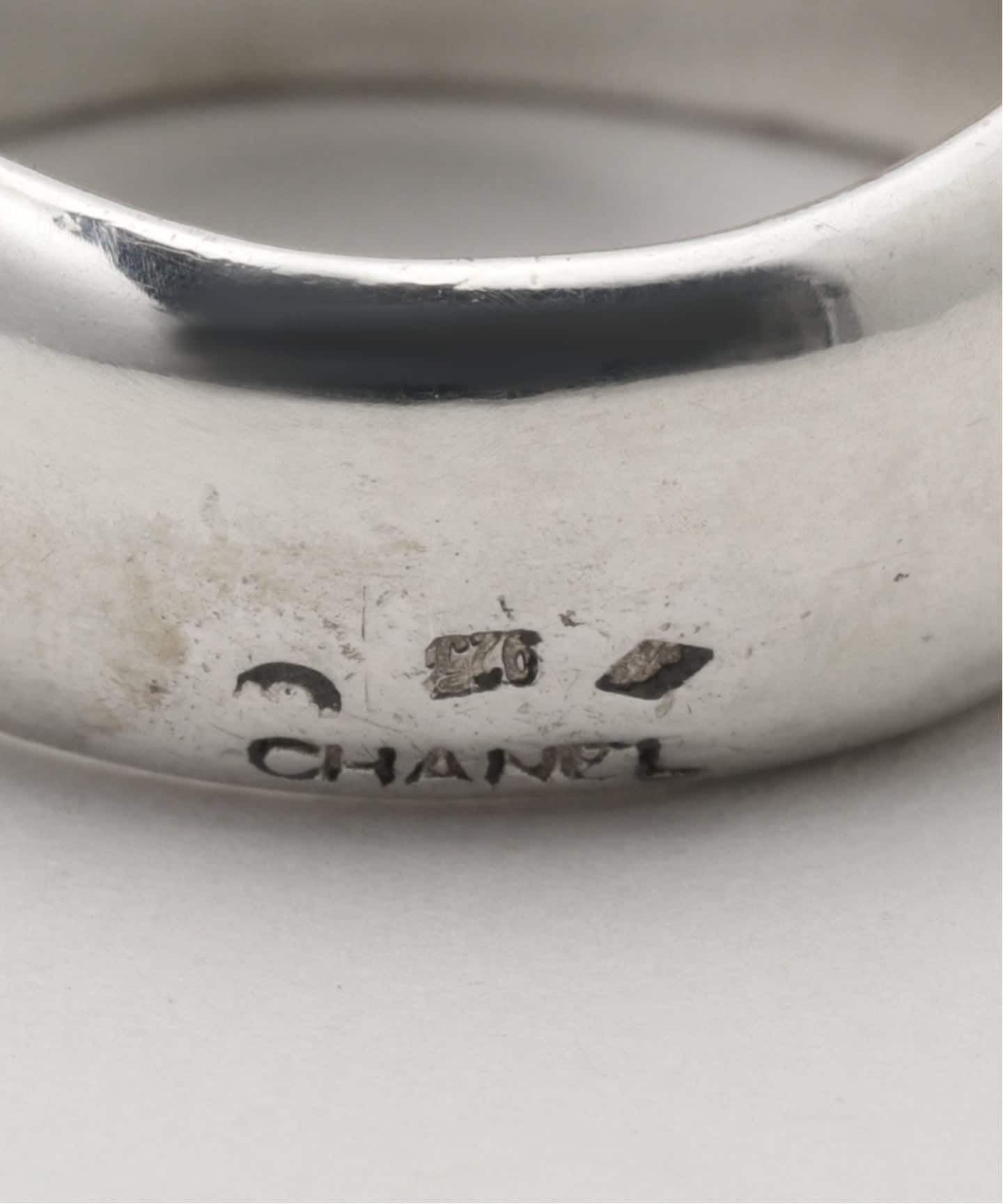 VINTAGE CHANEL/シャネル】Logo lettering ring wide（リング