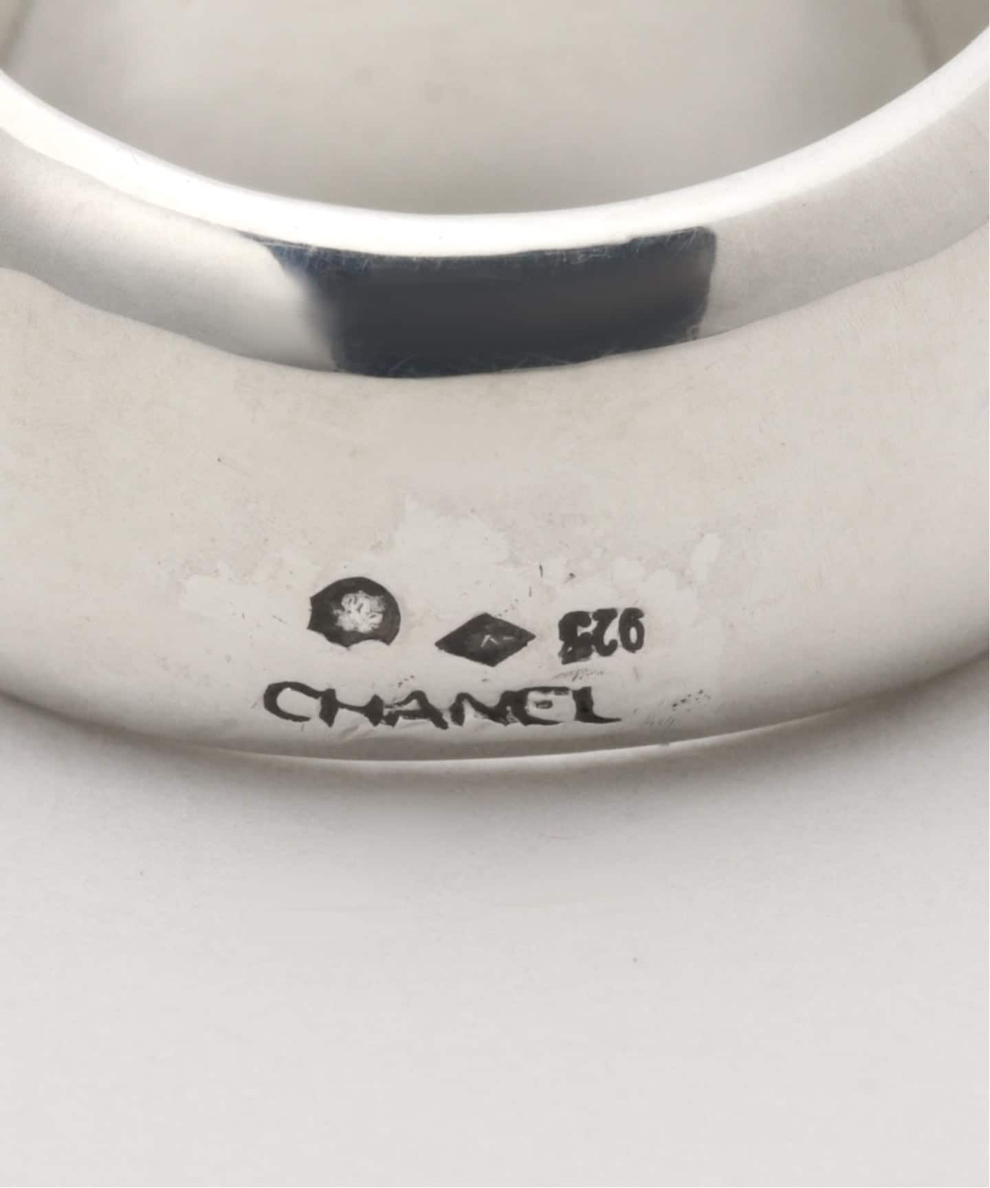 VINTAGE CHANEL/シャネル】Logo lettering ring wide（リング
