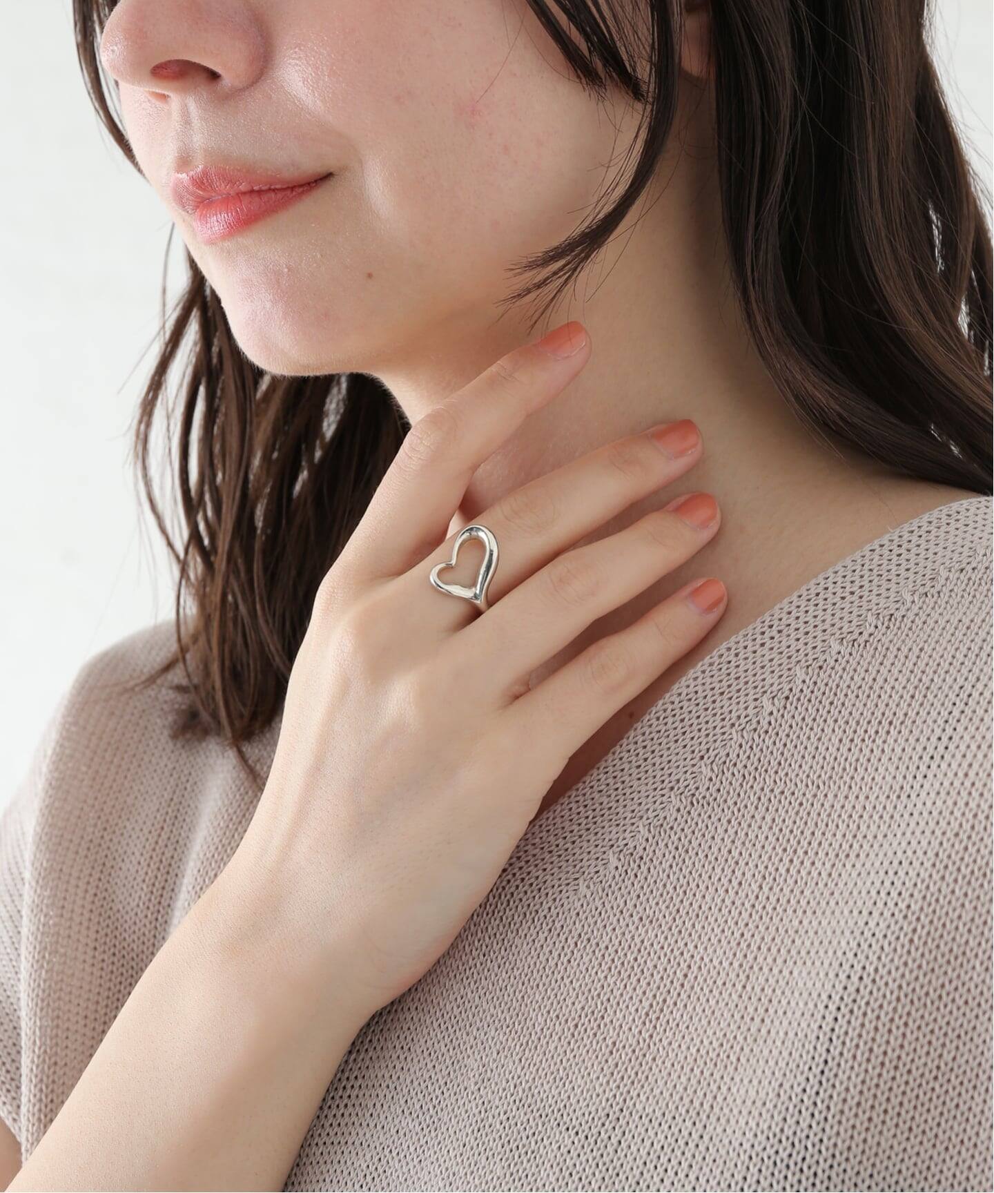 VINTAGE TIFFANY&Co./ティファニー】Open heart cuff ring l（リング
