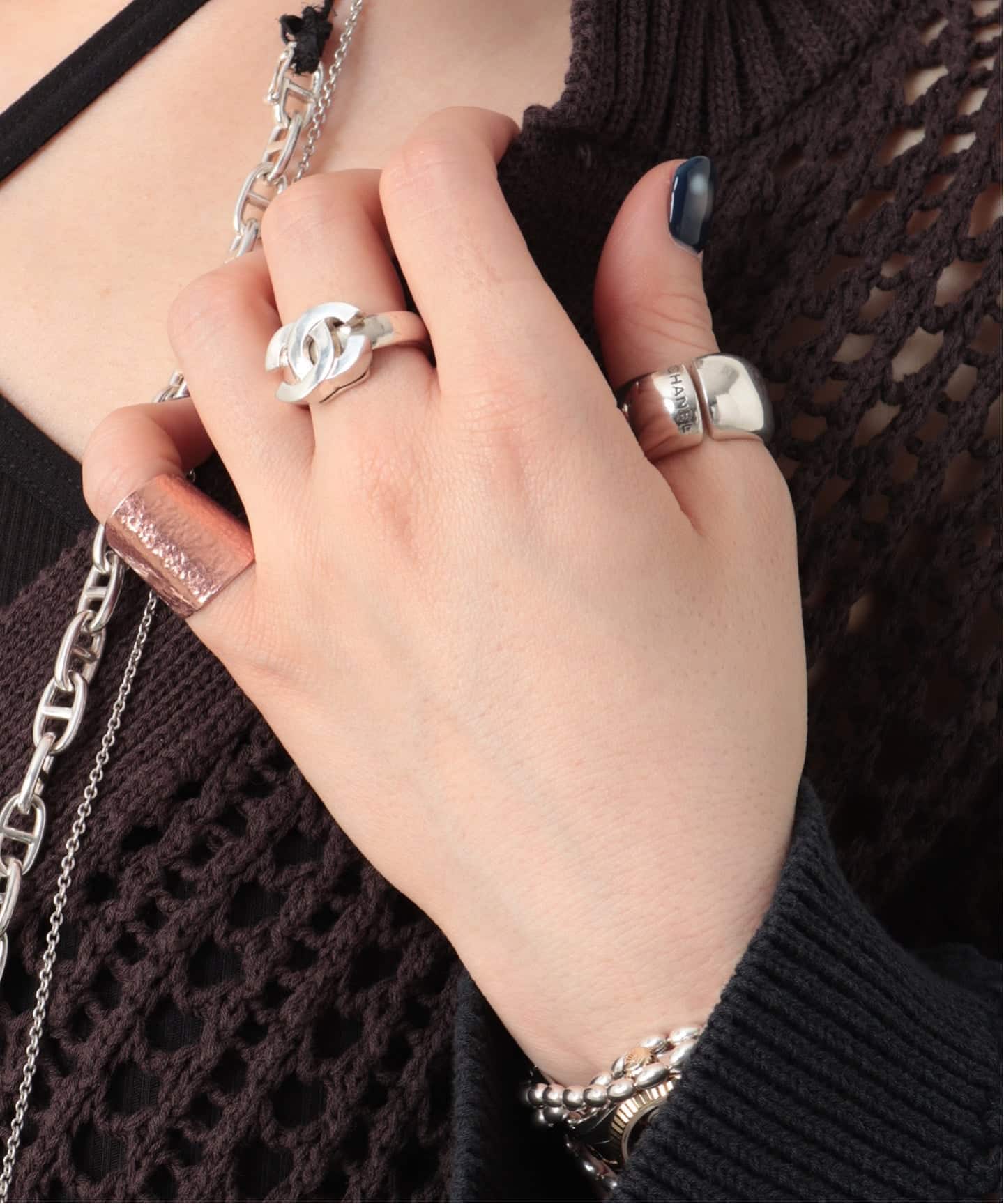 VINTAGE CHANEL/シャネル】CC ring(リング)|ENSEMBLE(アンサンブル VINTAGE CHANEL/シャネル】CC ring(リング)|ENSEMBLE(アンサンブル