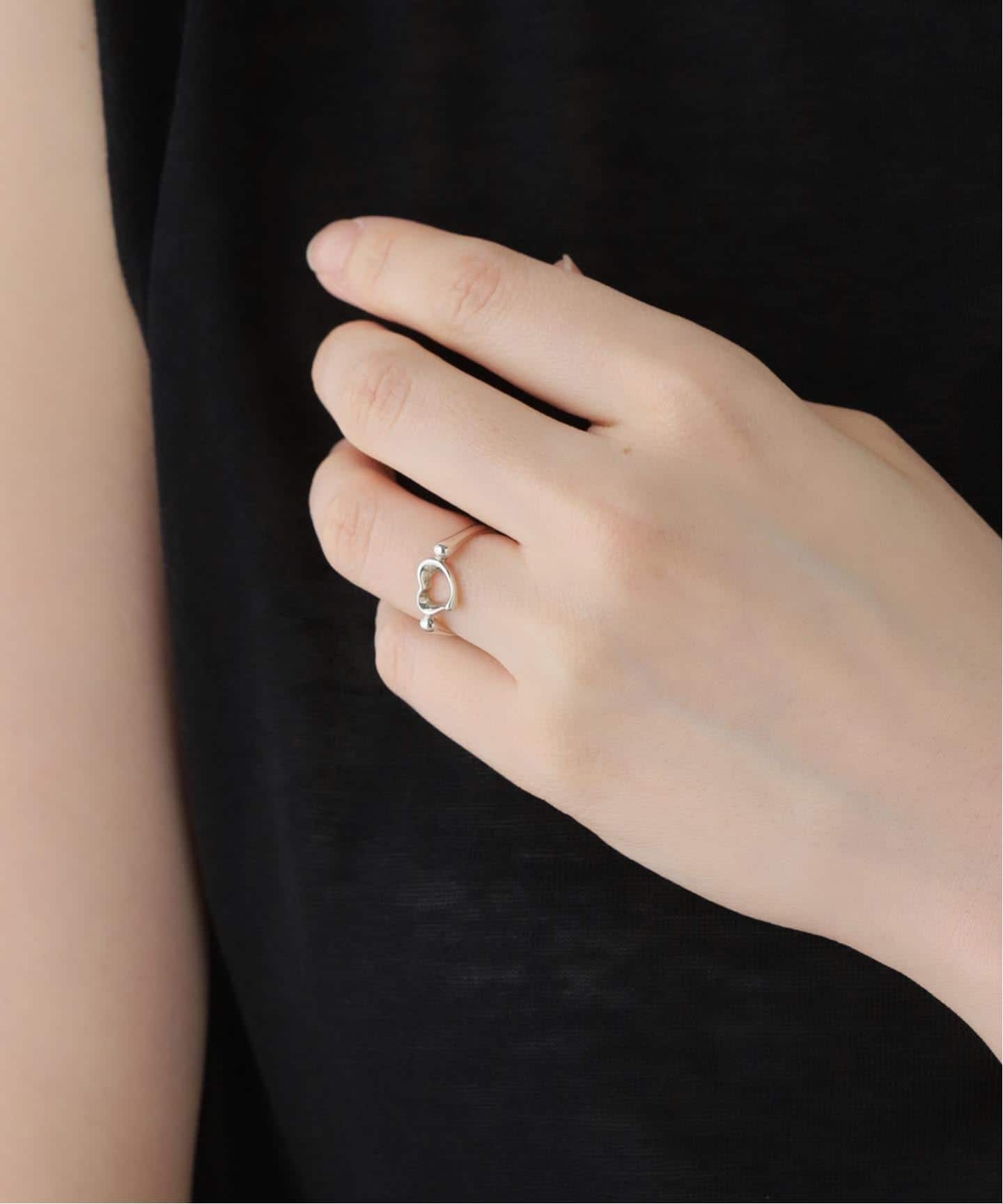 VINTAGE TIFFANY&Co./ティファニー】Open heart ring（リング