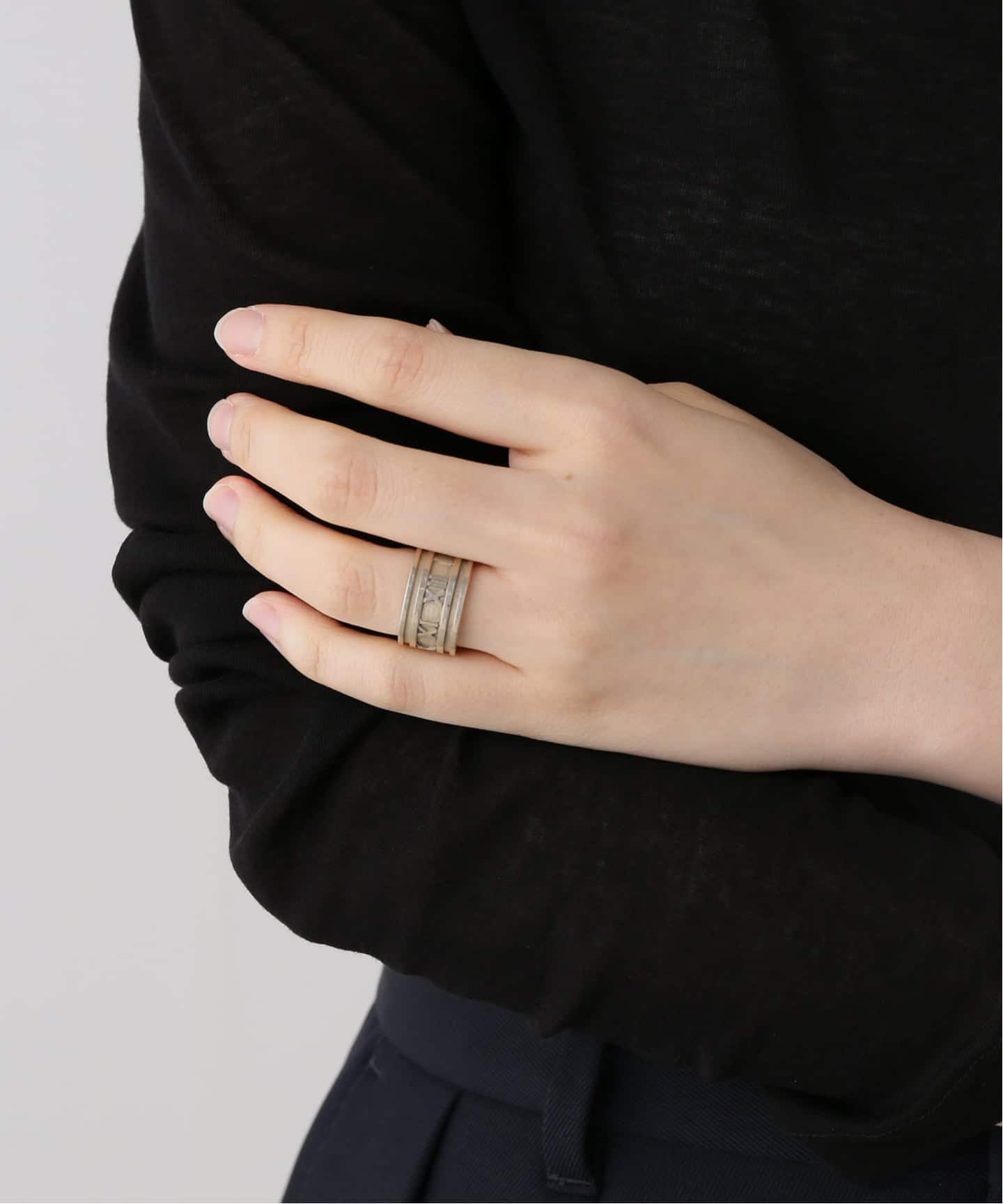 VINTAGE TIFFANY&Co./ティファニー】Atlas wide ring（リング