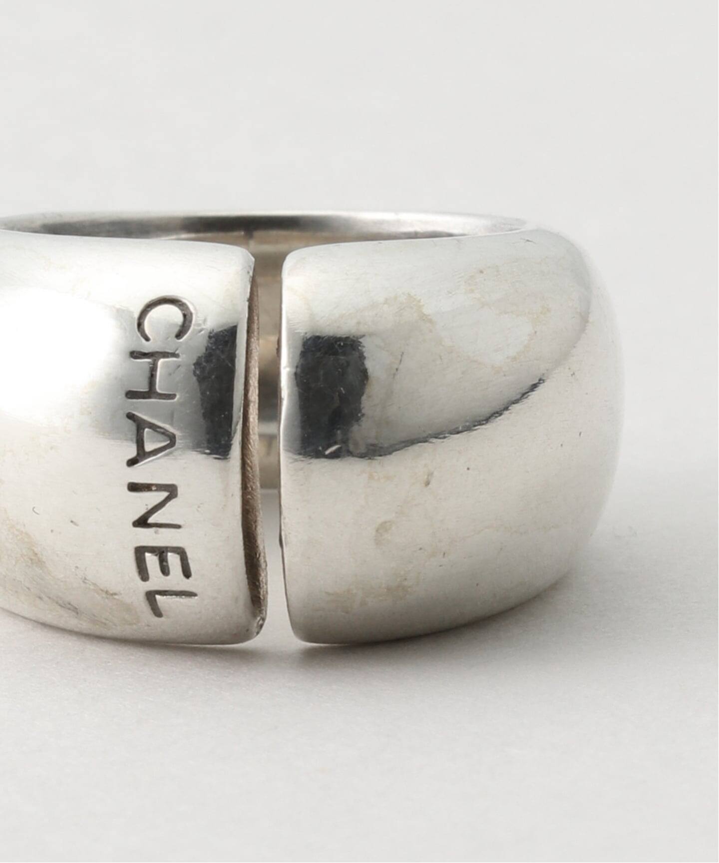 VINTAGE CHANEL/シャネル】ring wide slit logo（リング）｜ENSEMBLE
