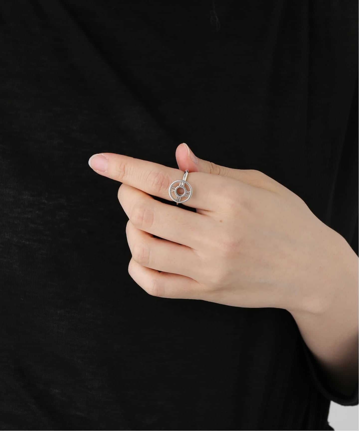 VINTAGE TIFFANY&Co./ティファニー】Atlas open medallion ring