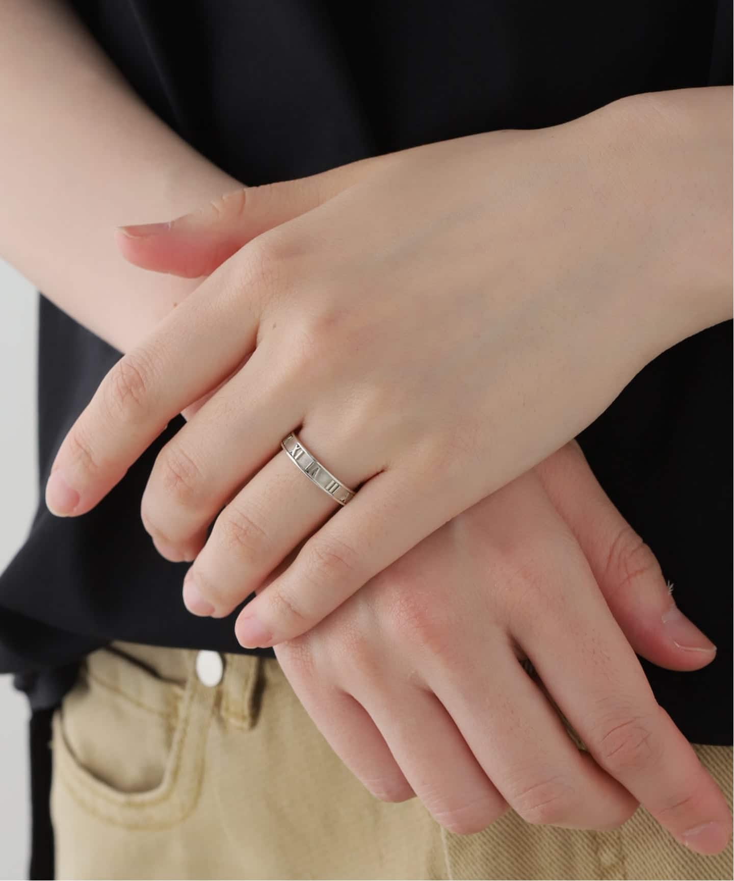 VINTAGE TIFFANY&Co./ティファニー】Atlas narrow ring（リング
