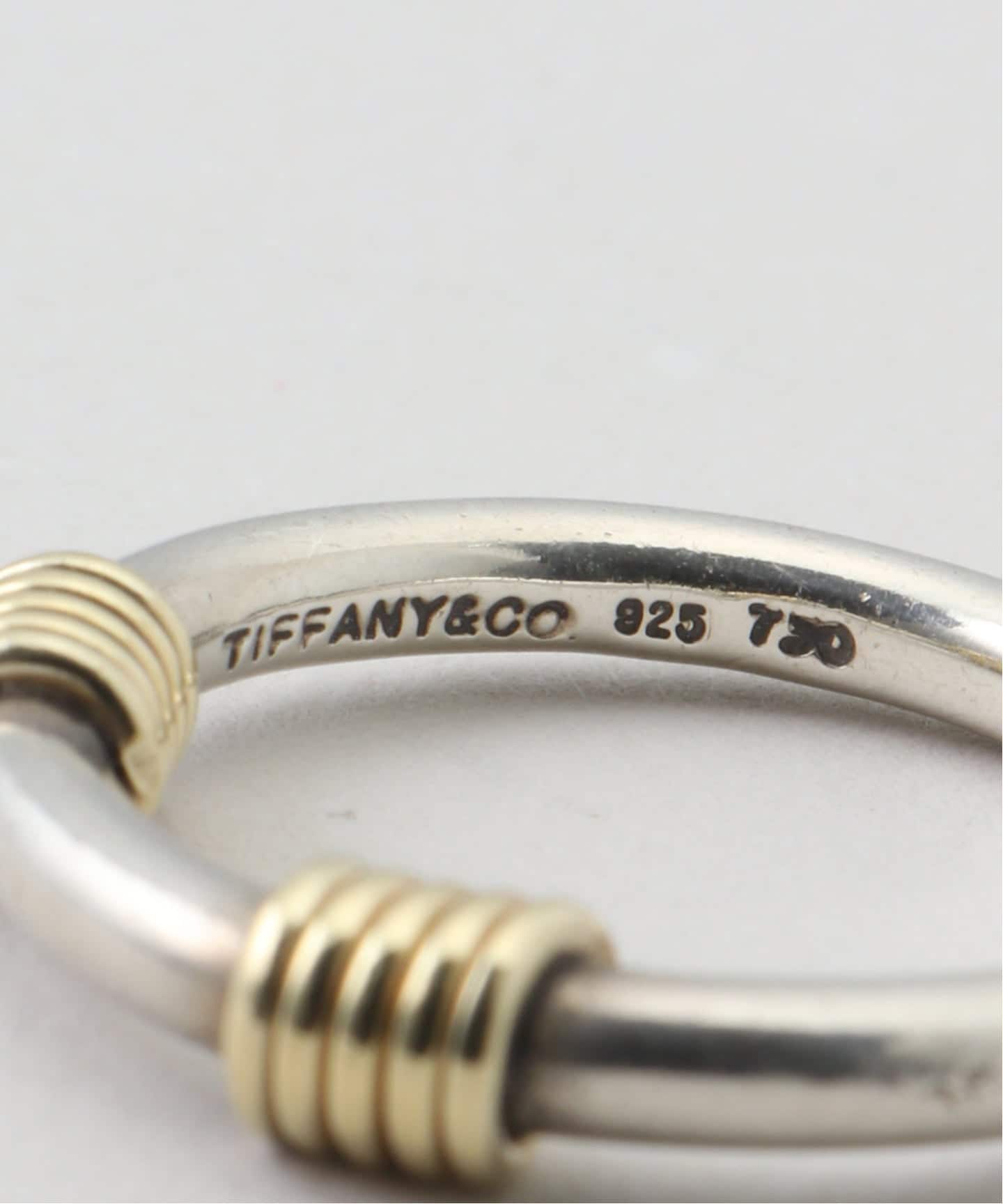 VINTAGE TIFFANY&Co./ティファニー】Band with 2 wire ring（リング