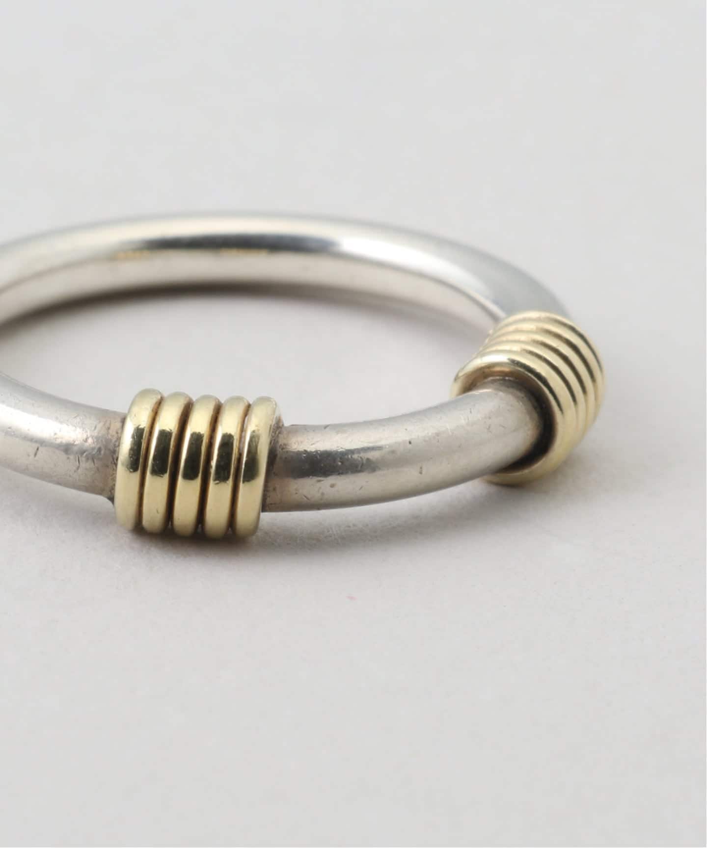 VINTAGE TIFFANY&Co./ティファニー】Band with 2 wire ring（リング