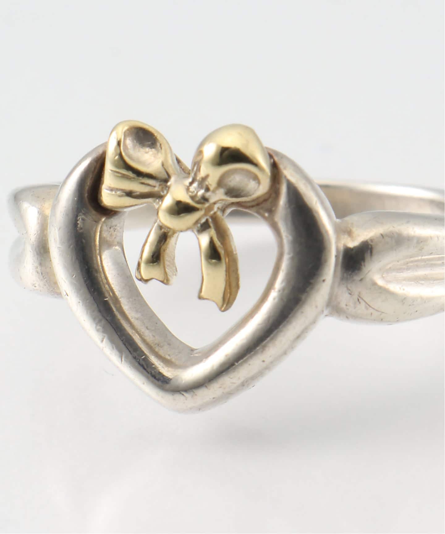 VINTAGE TIFFANY&Co./ティファニー】 Heart ribbon ring（リング