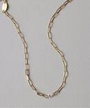 ダブルホールダイヤペーパークリップチェーンブレスレット K18