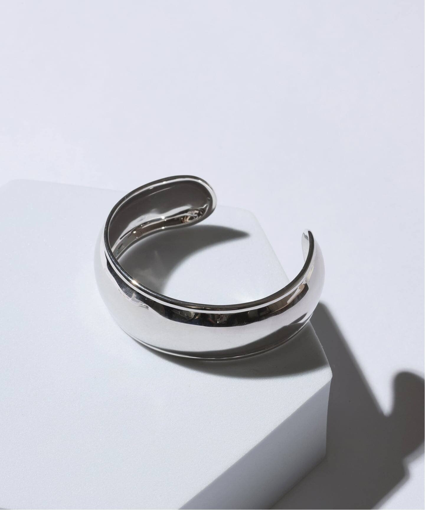 週末セール　lilas 20㎜ワイドバングル　シルバー925 SAMH by LILAS】20mmワイドバングル SV（ブレスレット・バングル