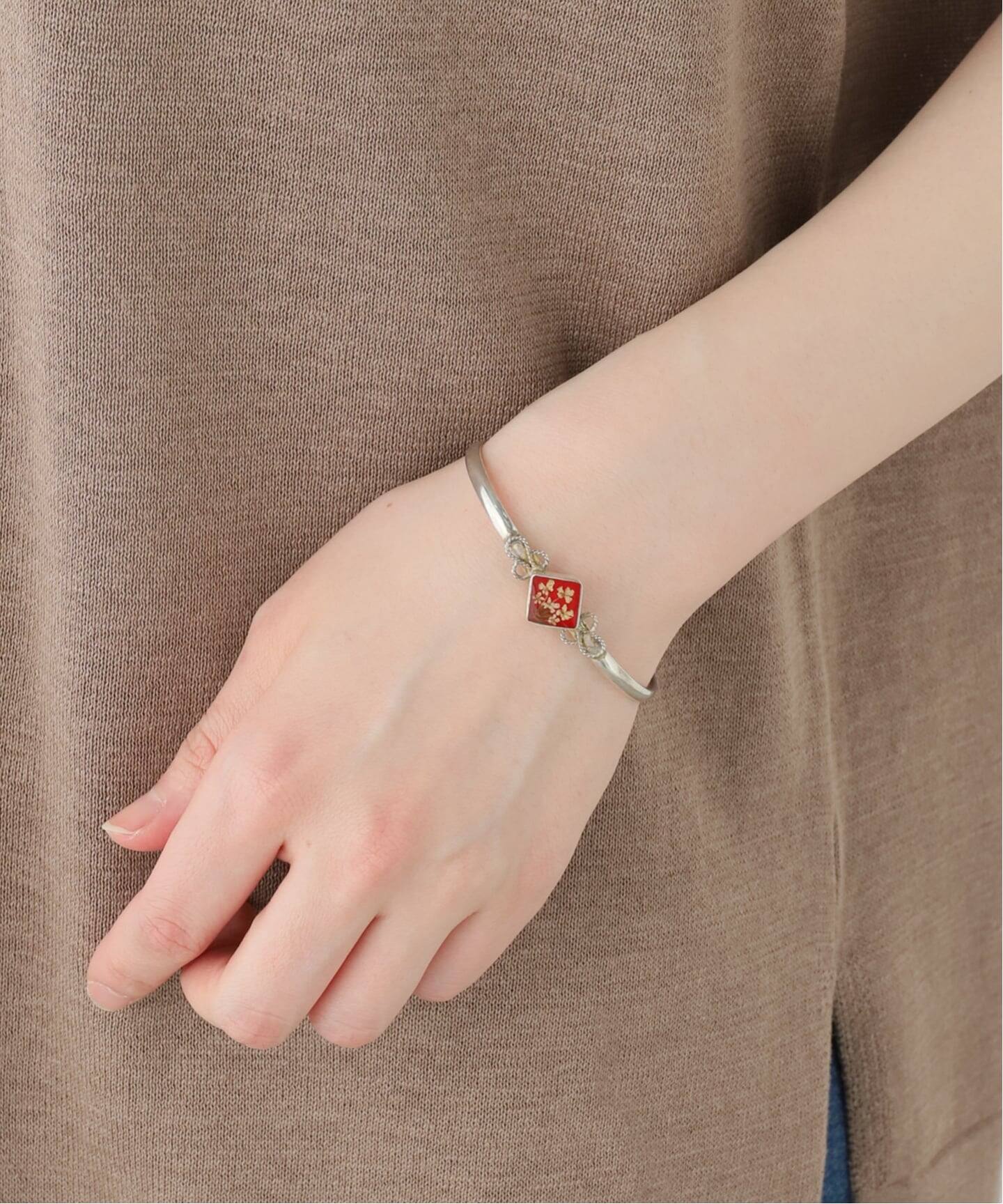 ブレスレット・バングル Soul out GUSTAVO / グスタボ Flower Narrow Bracelet-diamond（ブレスレット