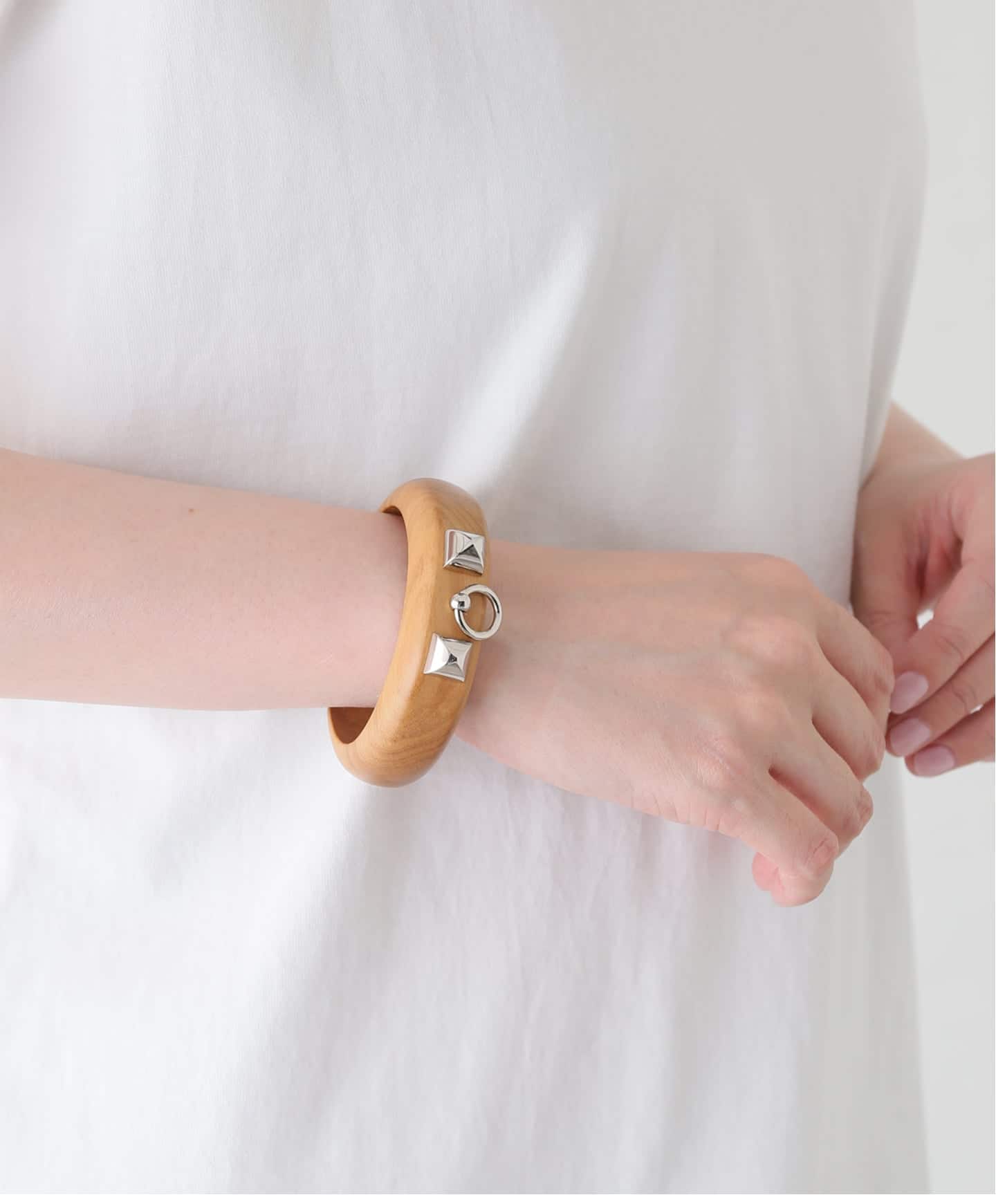 HERMES/エルメス】 Collier de chien bangle s wood（ブレスレット