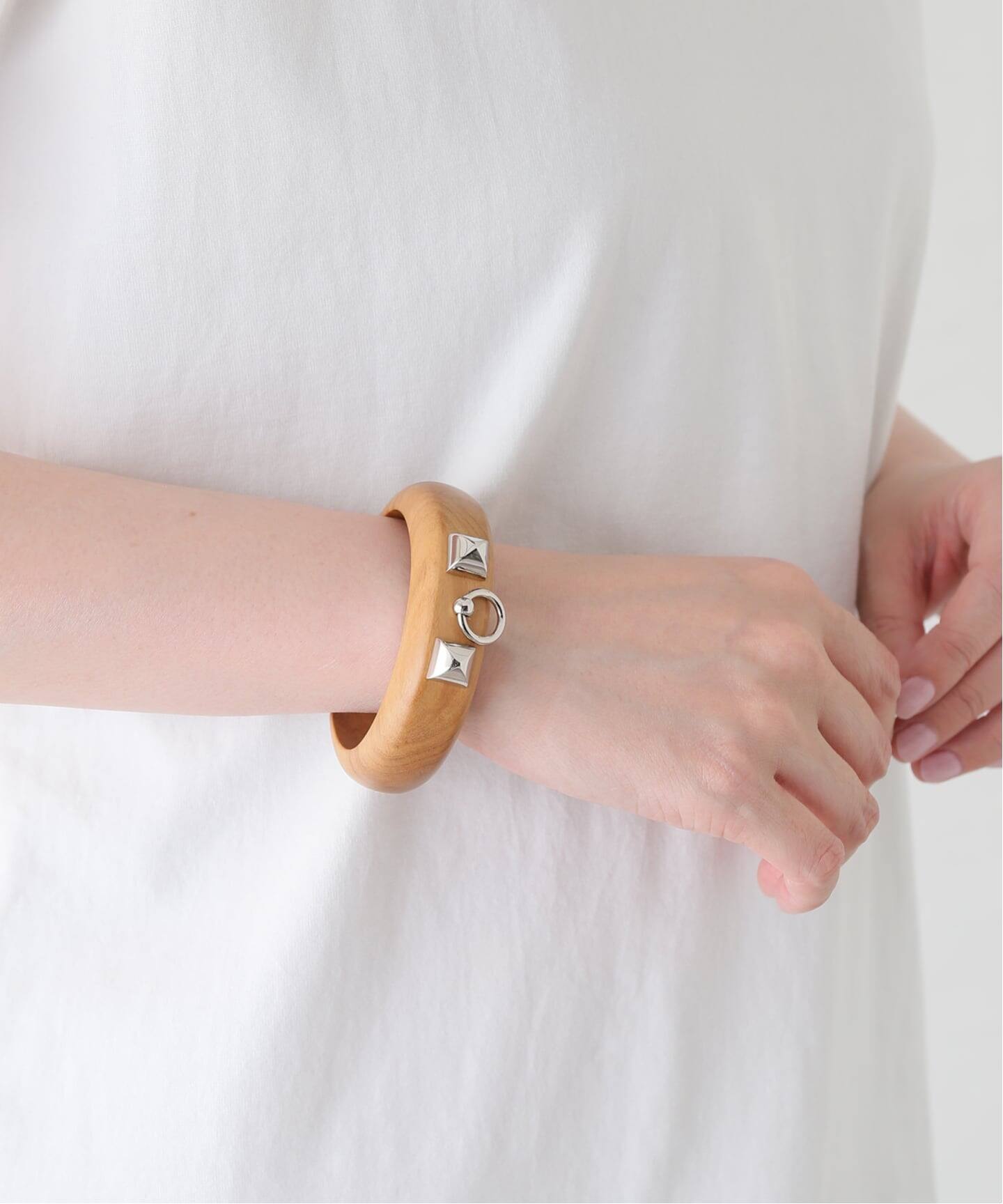 HERMES/エルメス】 Collier de chien bangle s wood（ブレスレット 