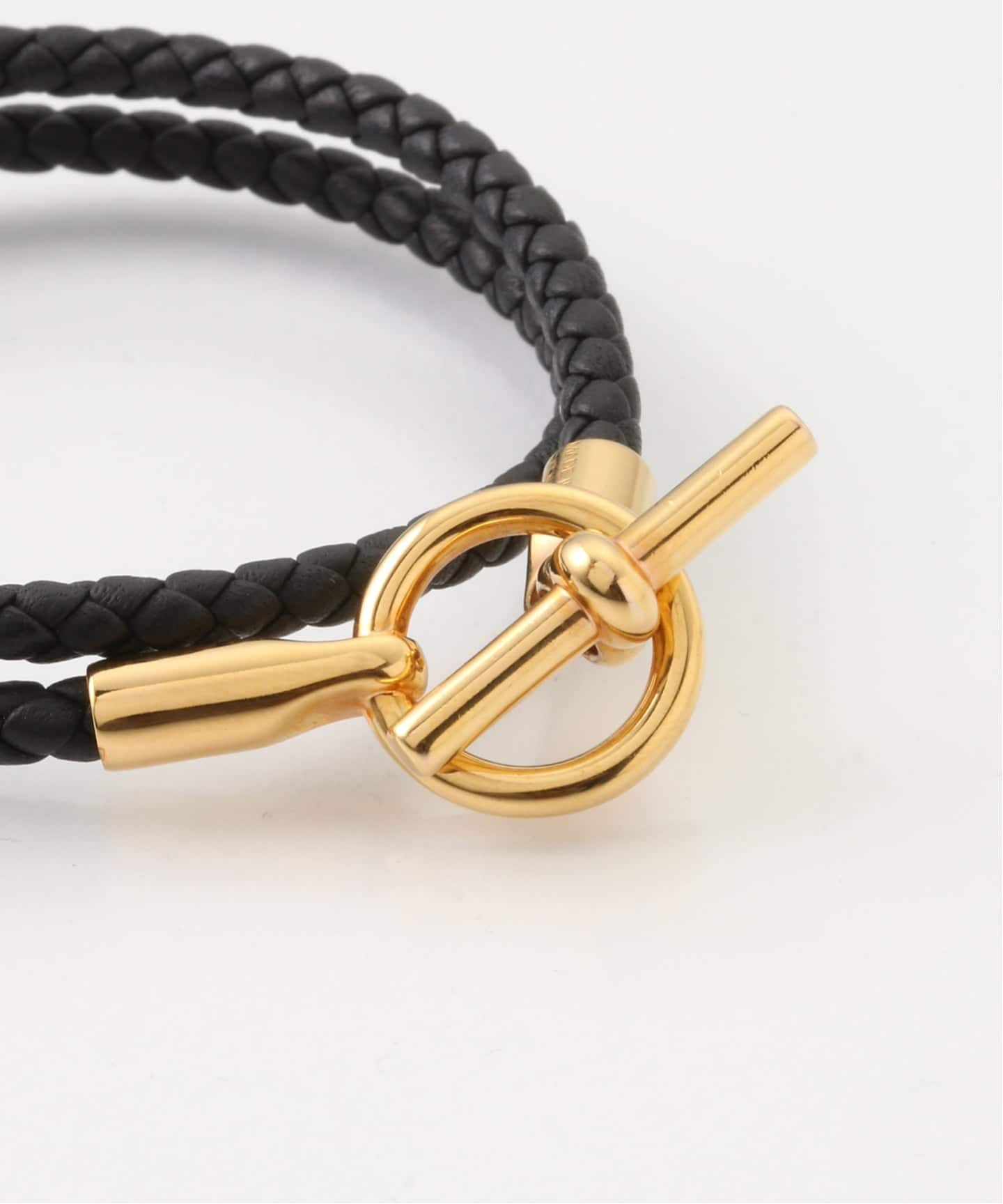 HERMES/エルメス】 Glenan double tour bracelet tressee
