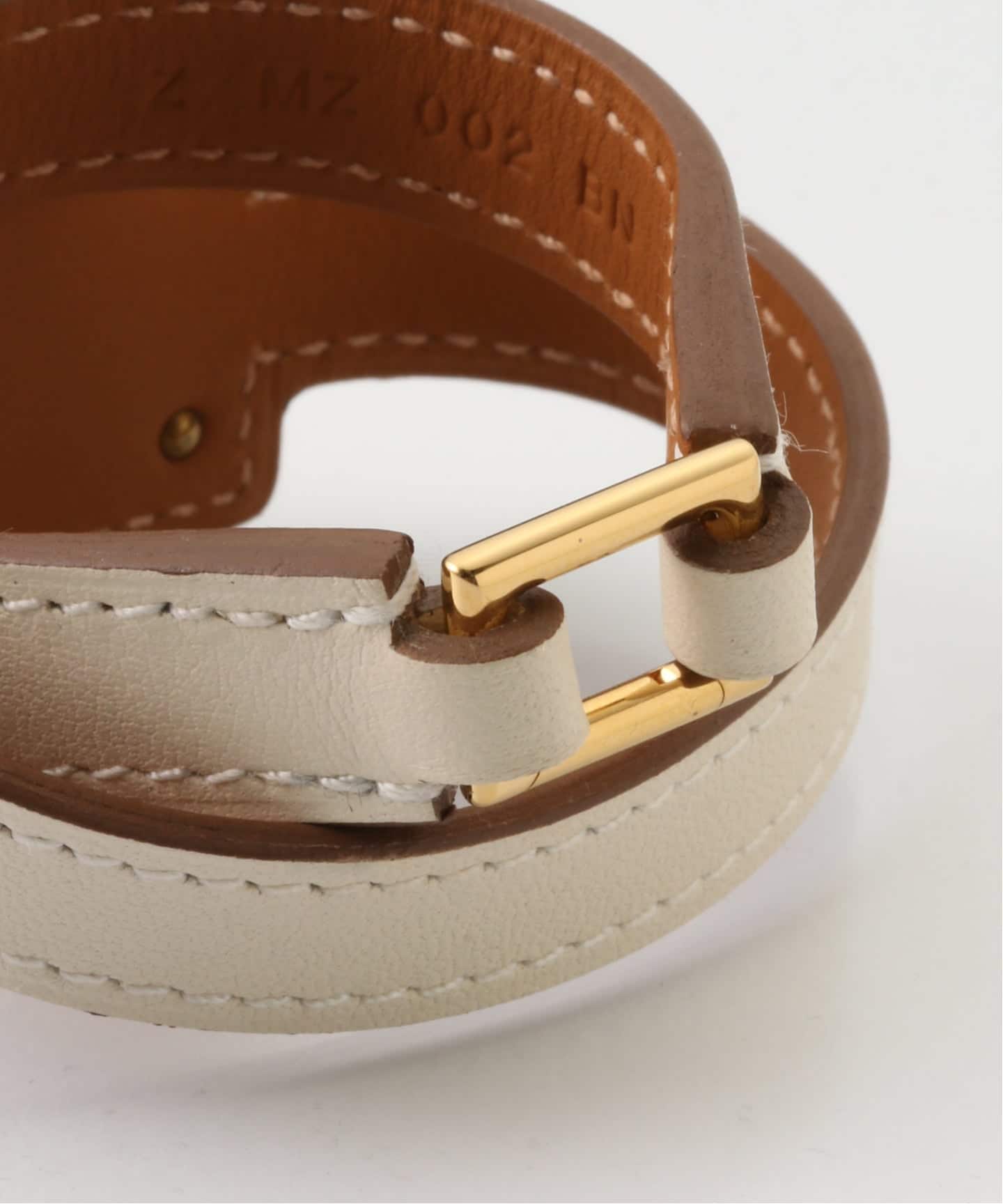 ◆純正品◆エルメス◆尾錠◆金色◆幅約１４mm◆F-S HERMES/エルメス】 O'kelly double tour bracelet（ブレスレット