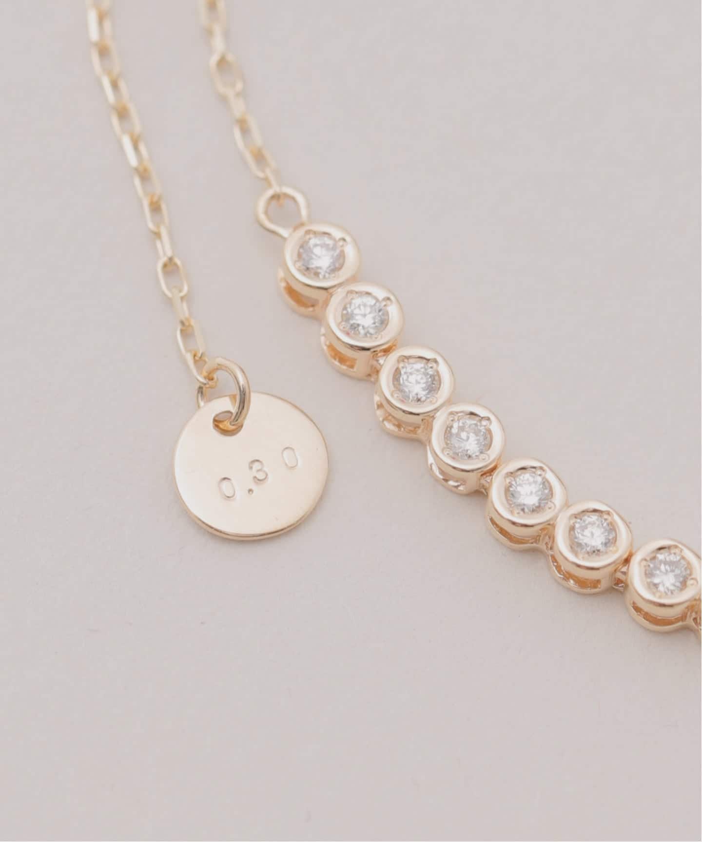 10K diamond line chain bracelet（ブレスレット・バングル