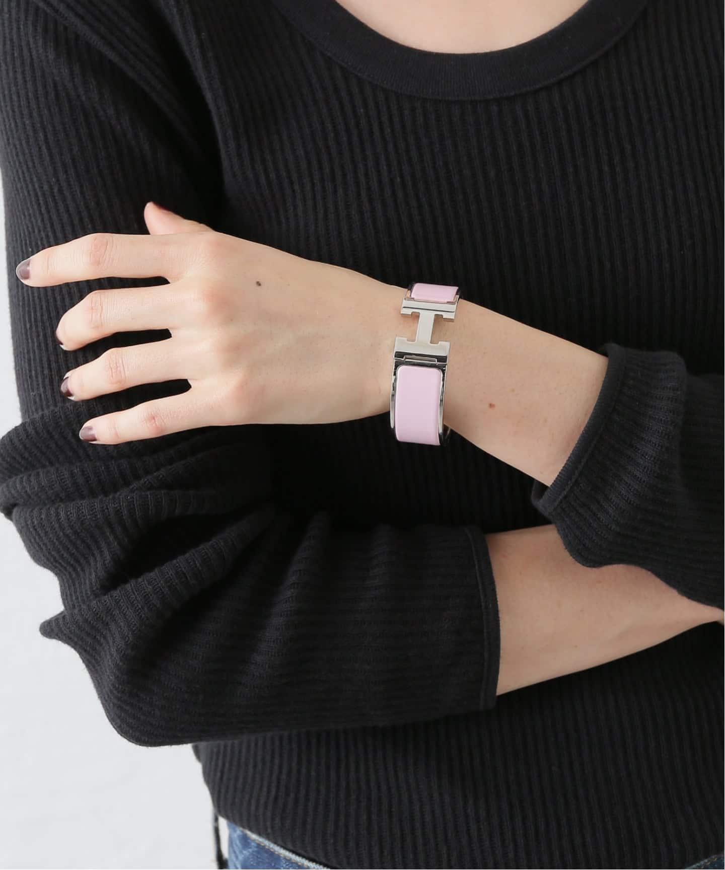 VINTAGE HERMES/エルメス】Clic clac H bangle gm（ブレスレット