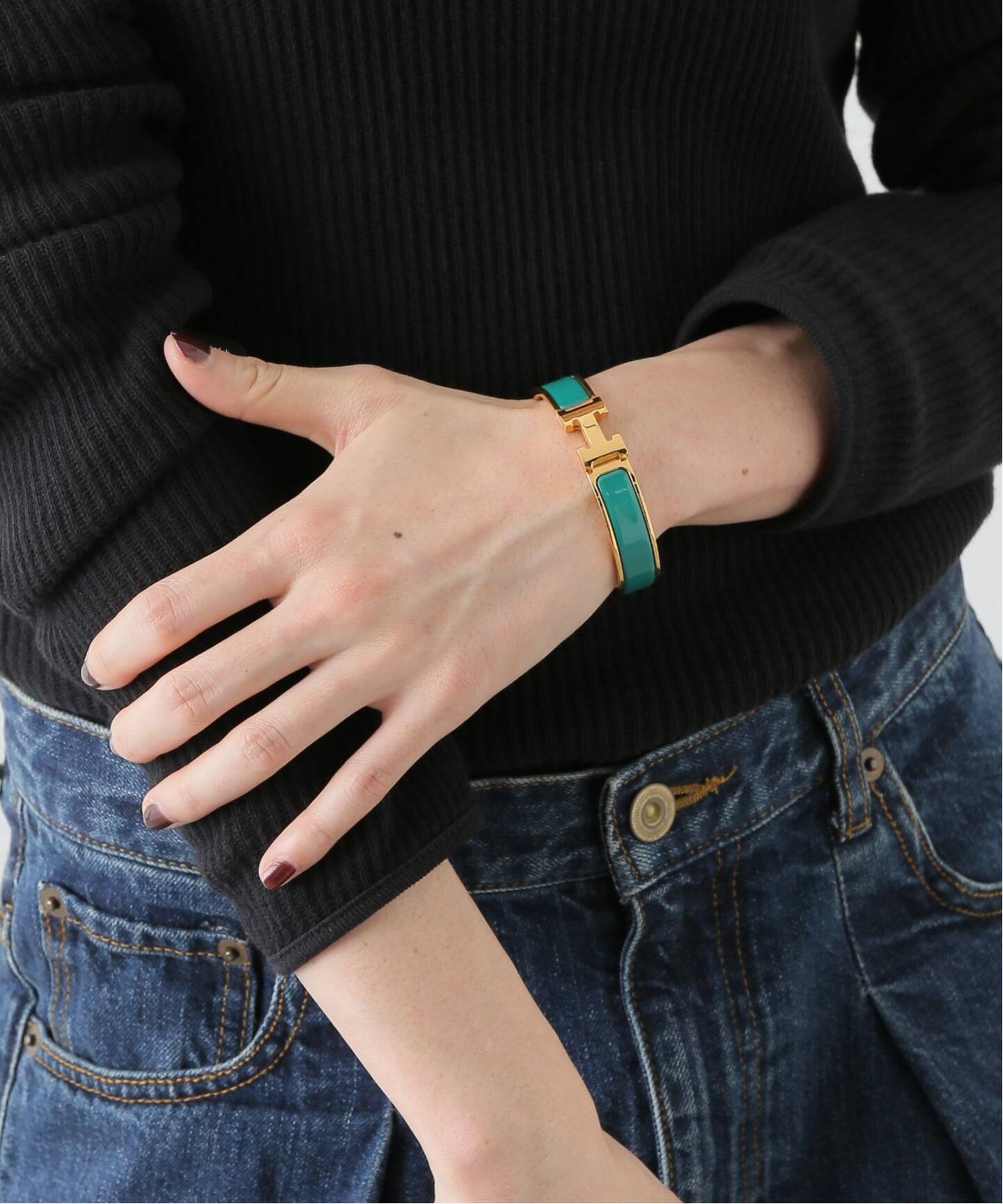 VINTAGE HERMES/エルメス】Clic clac H bangle pm（ブレスレット