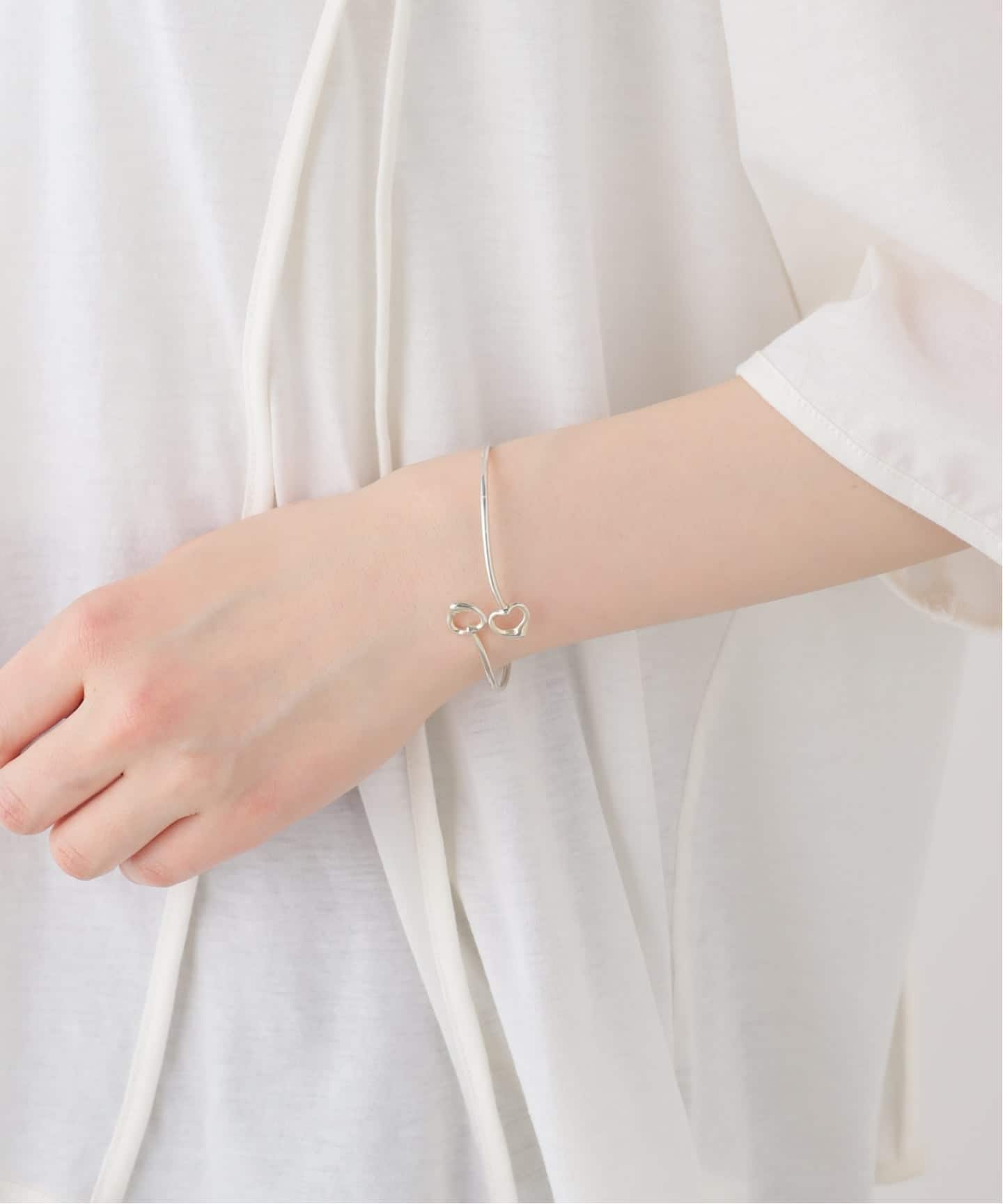 VINTAGE TIFFANY&Co./ティファニー】Double open heart bangle