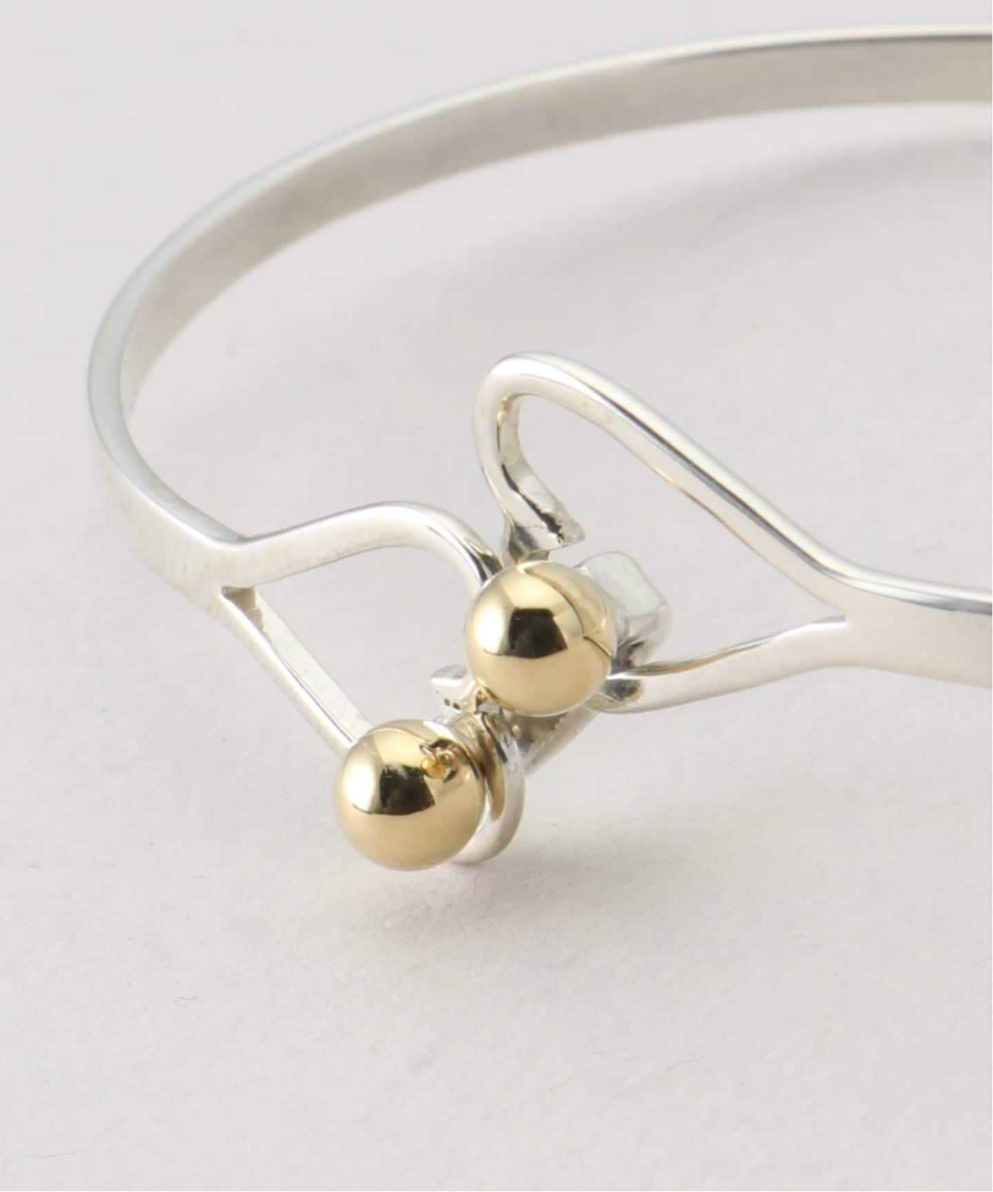 VINTAGE TIFFANY&Co./ティファニー】Hook&Eye double heart bangle