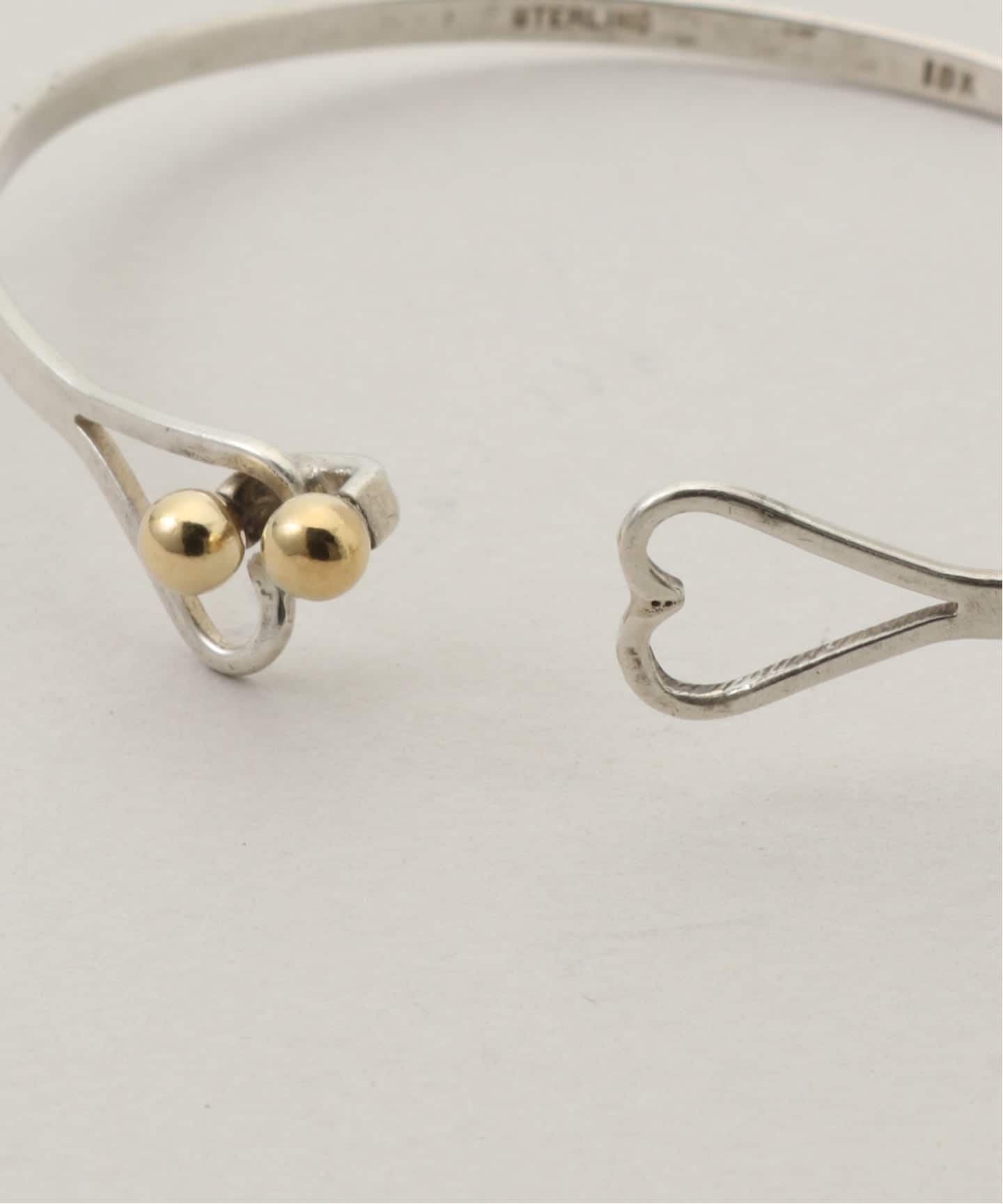 VINTAGE TIFFANY&Co./ティファニー】 Hook&Eye double heart bangle