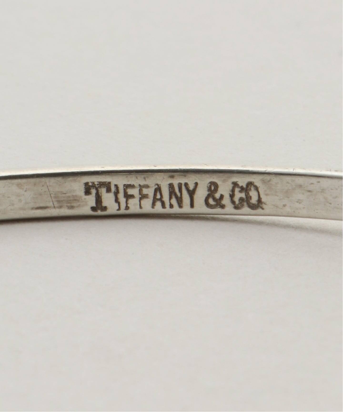 VINTAGE TIFFANY&Co./ティファニー】 Hook&Eye double heart bangle