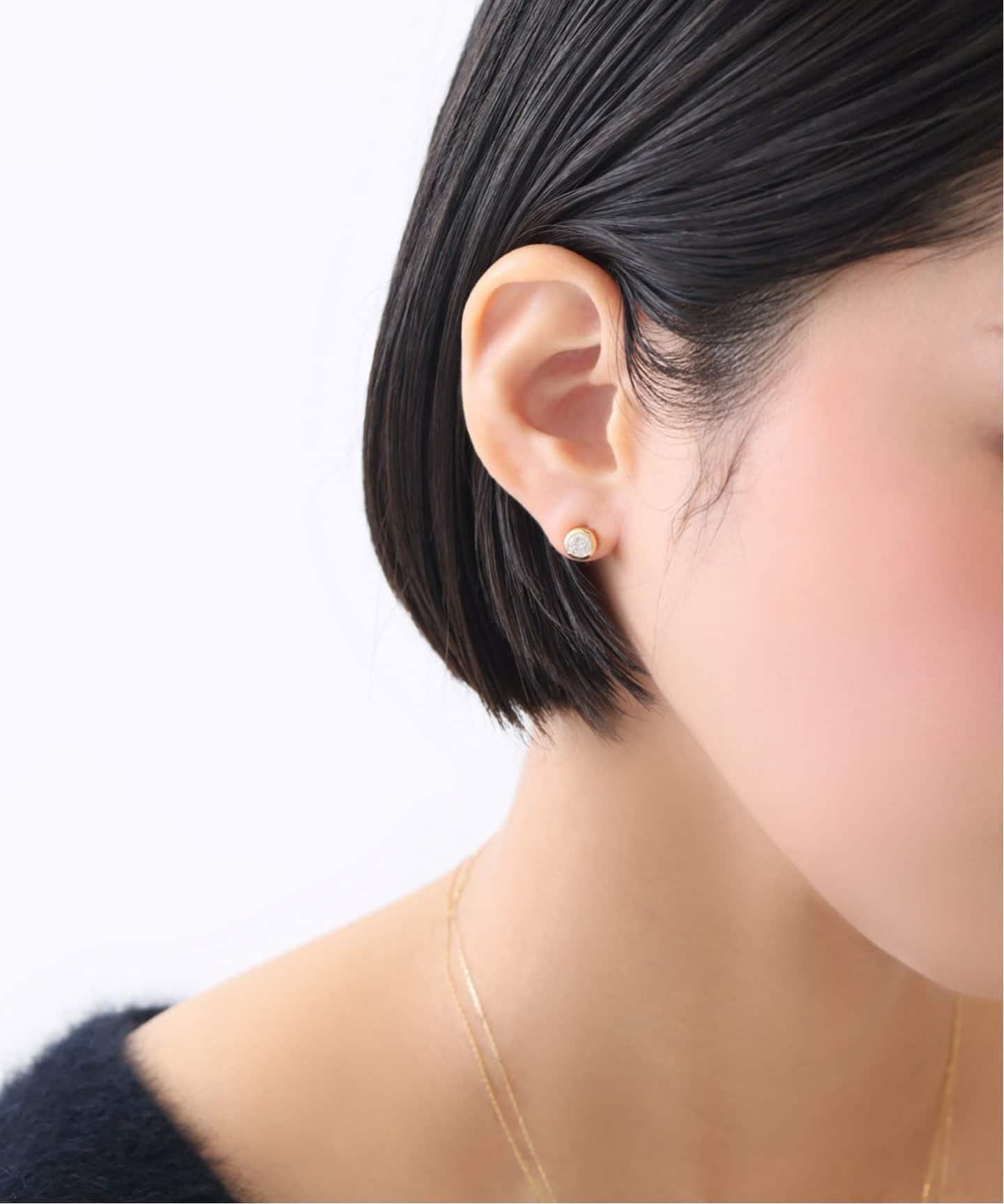 フクリン0.28ctダイヤピアス K18（両耳）（ピアス（両耳用））｜Lilas