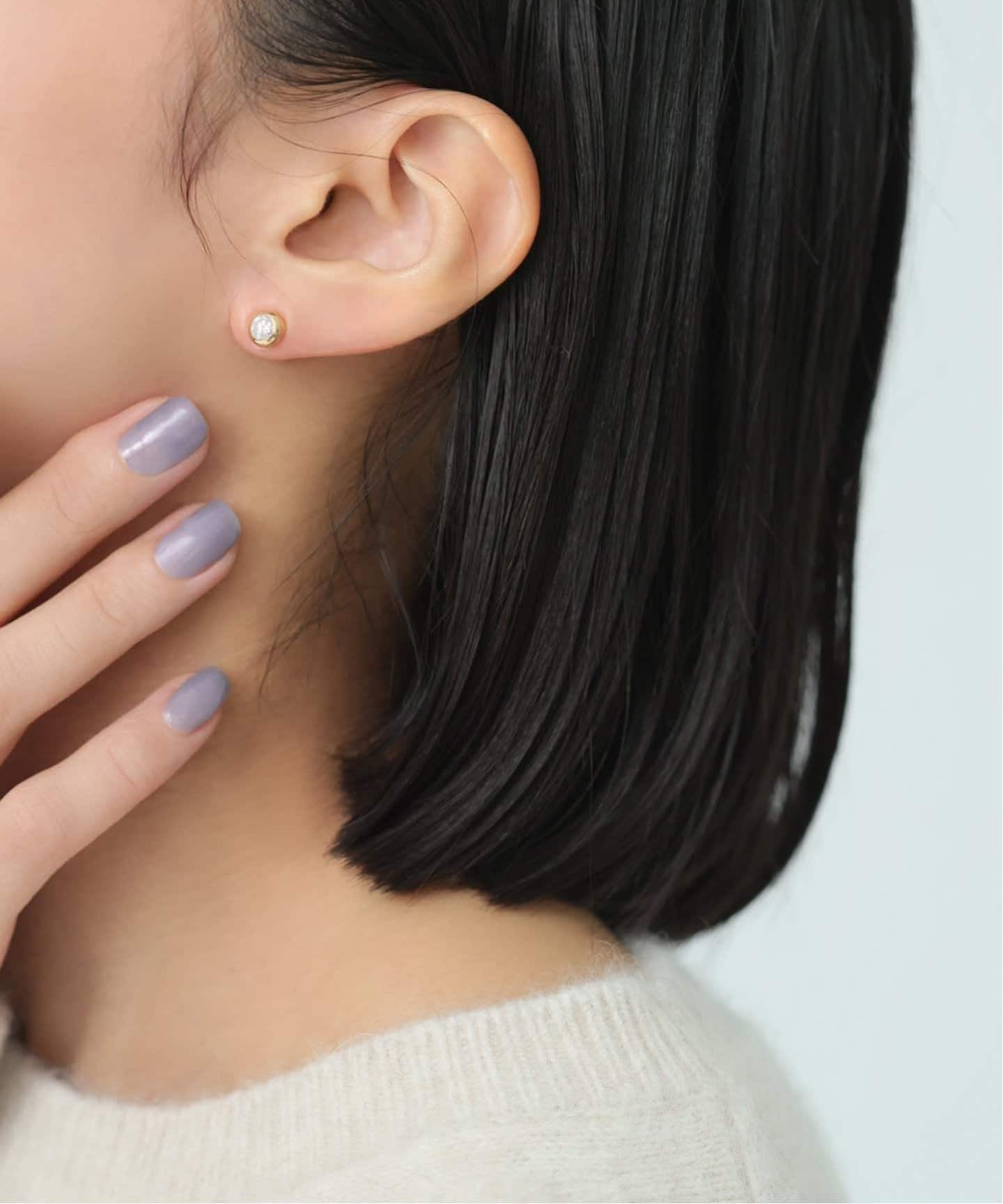 フクリン0.28ctダイヤピアス K18（両耳）（ピアス（両耳用））｜Lilas
