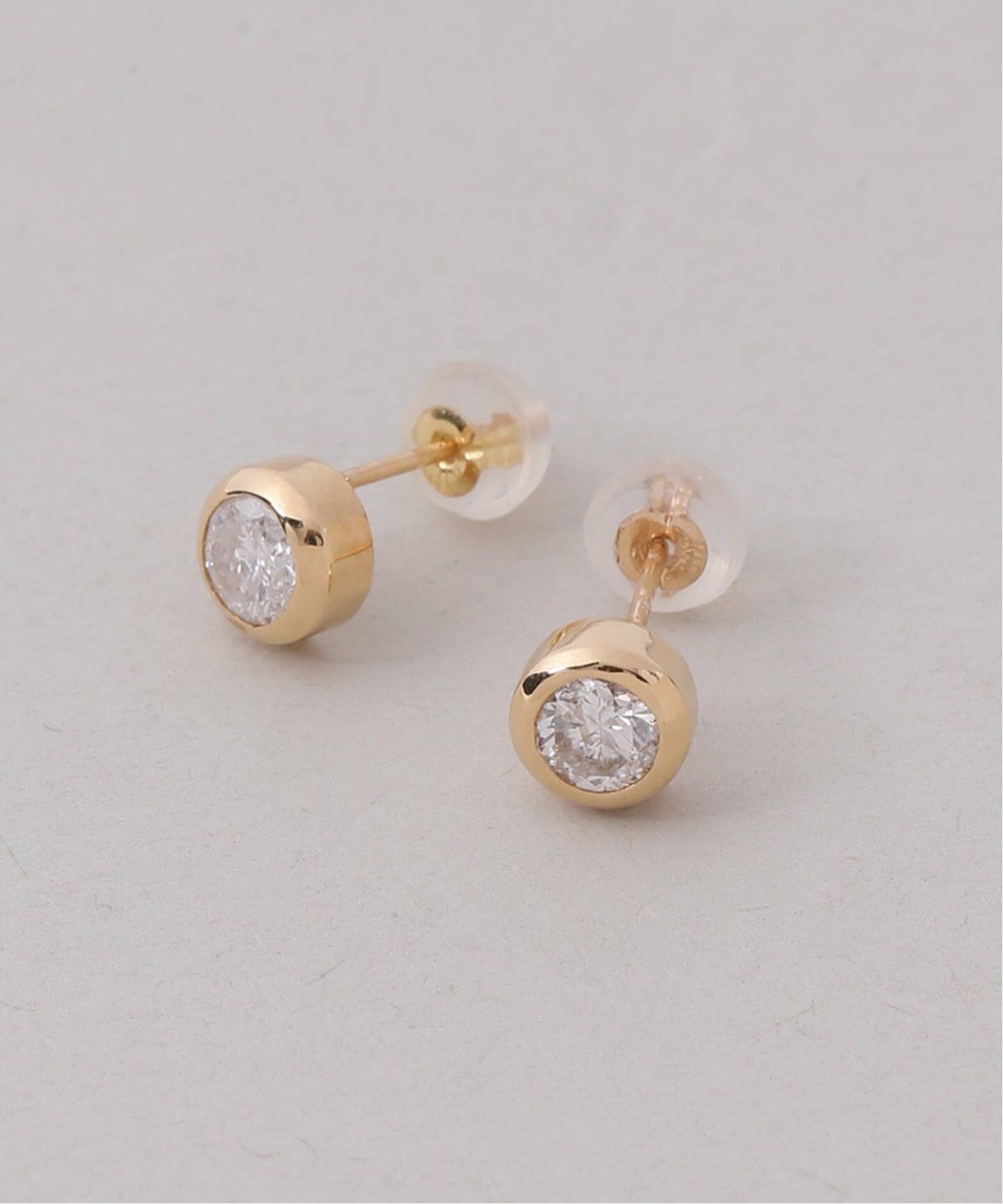 フクリン0.28ctダイヤピアス K18（両耳）（ピアス（両耳用））｜Lilas