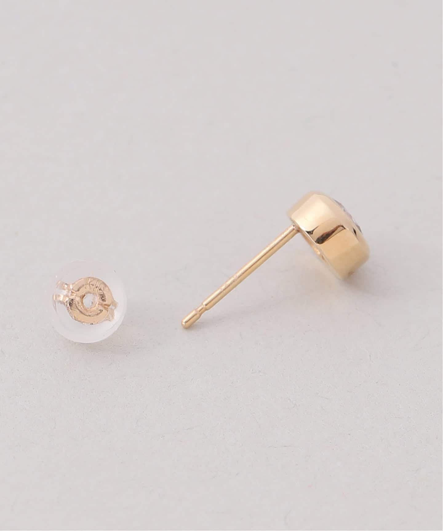 フクリン0.28ctダイヤピアス K18（両耳）（ピアス（両耳用））｜Lilas