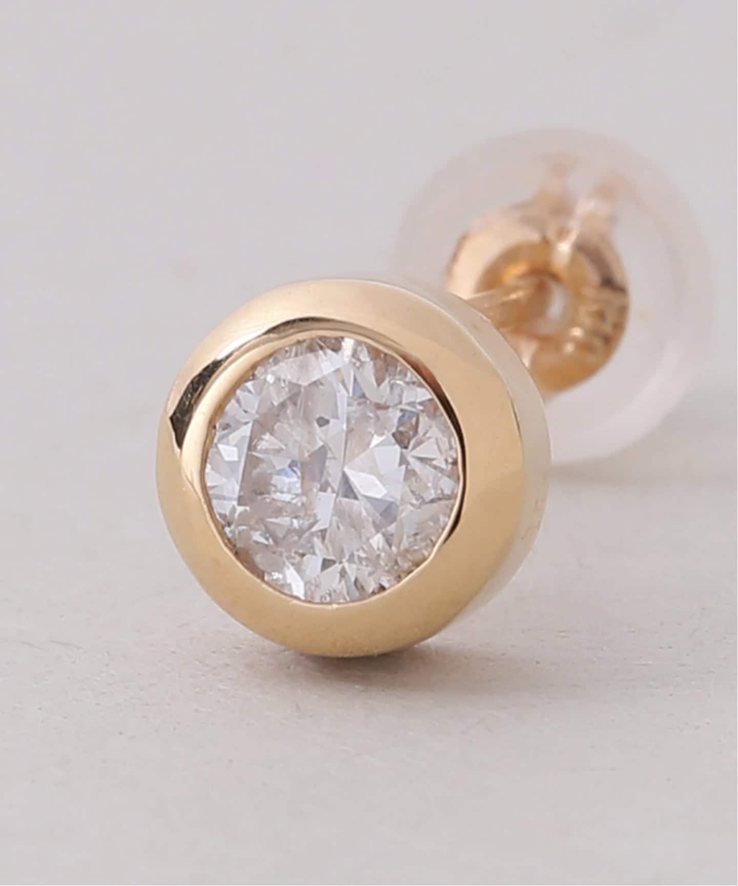 フクリン0.28ctダイヤピアス K18（両耳）（ピアス（両耳用））｜Lilas