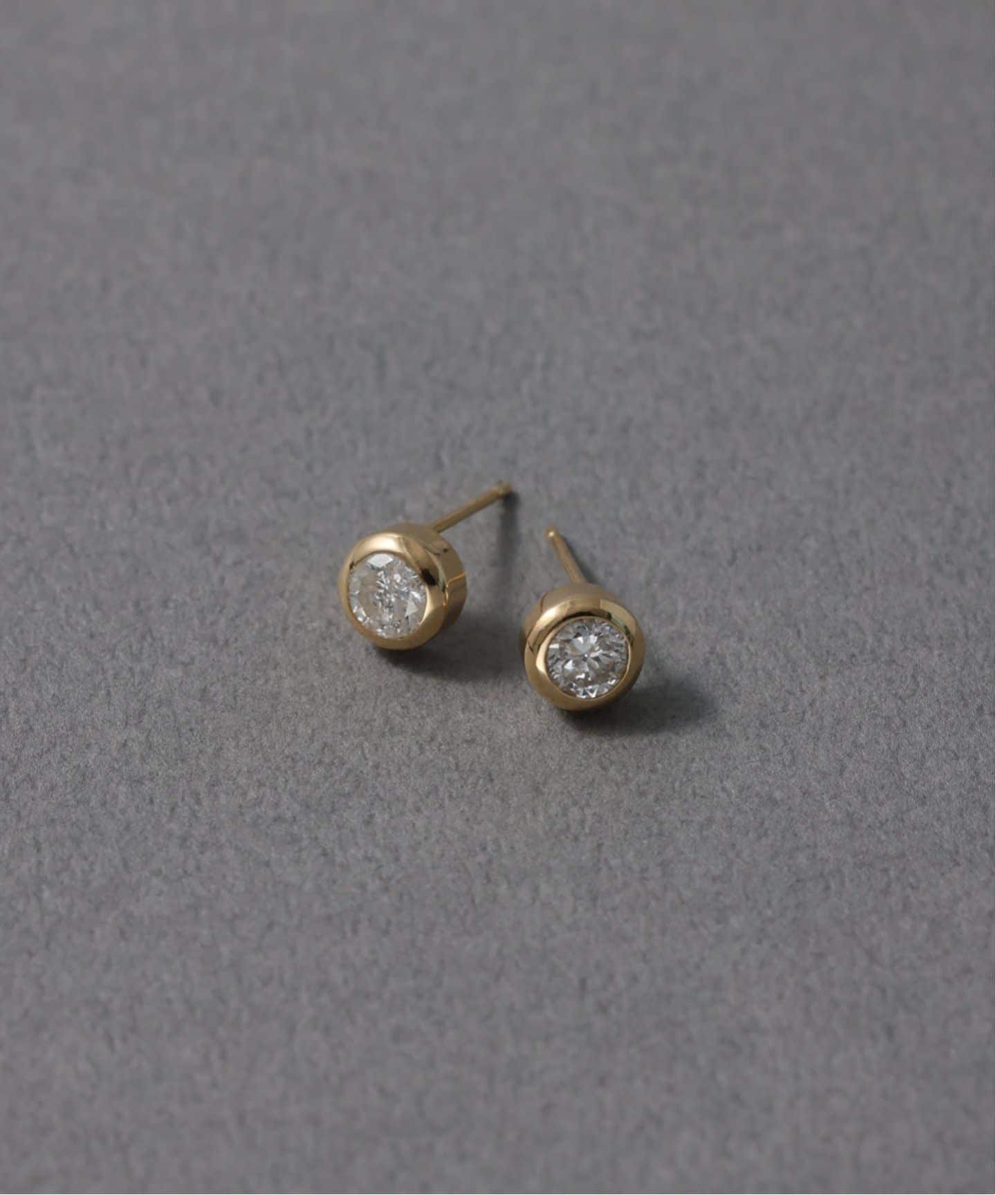予約》フクリン0.28ctダイヤピアス K18（両耳）（ピアス（両耳用