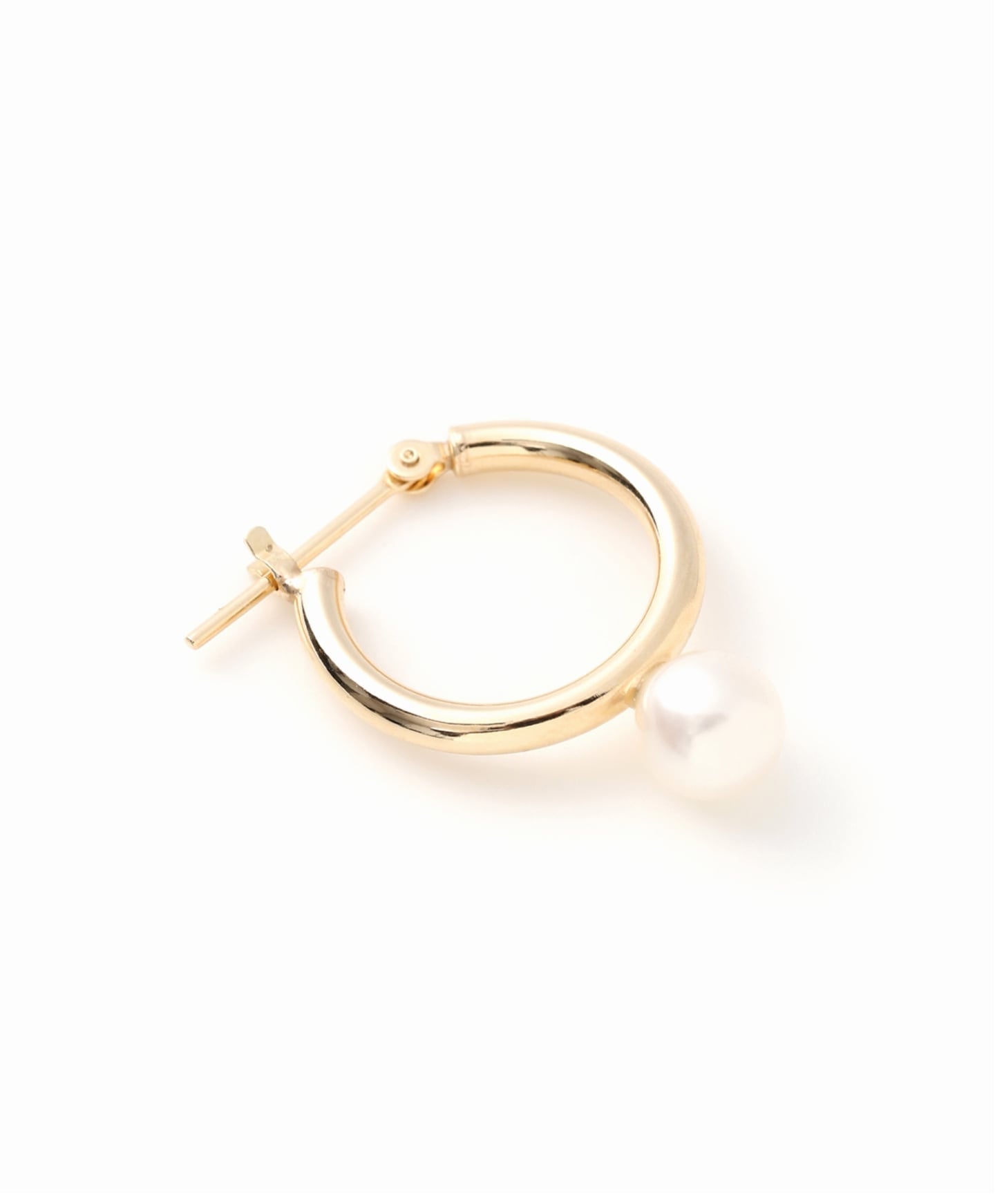 WEB限定》パールフープピアスL K10（両耳）（ピアス（両耳用
