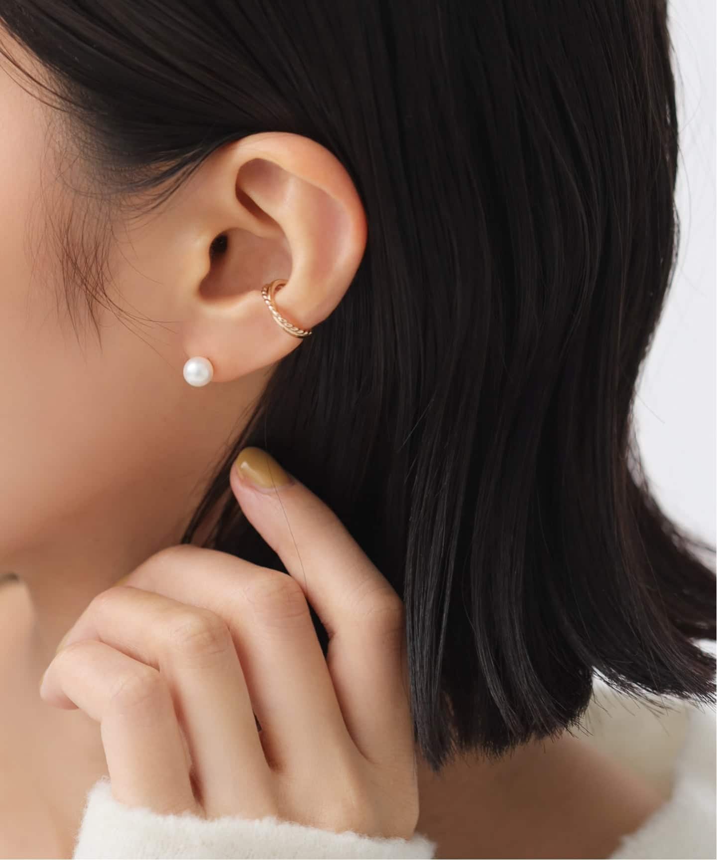 アコヤパール7mmピアス K10（両耳）（ピアス（両耳用））｜Lilas（リラ