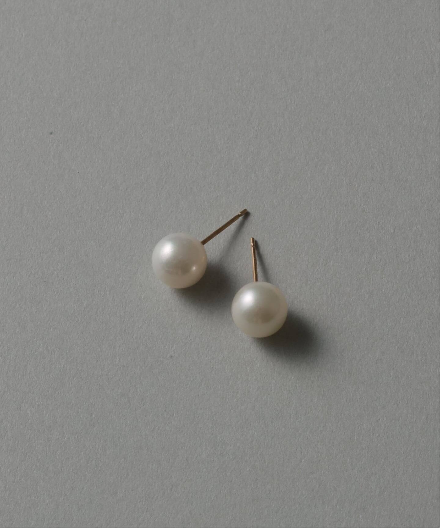 アコヤパール7mmピアス K10（両耳）（ピアス（両耳用））｜Lilas（リラ